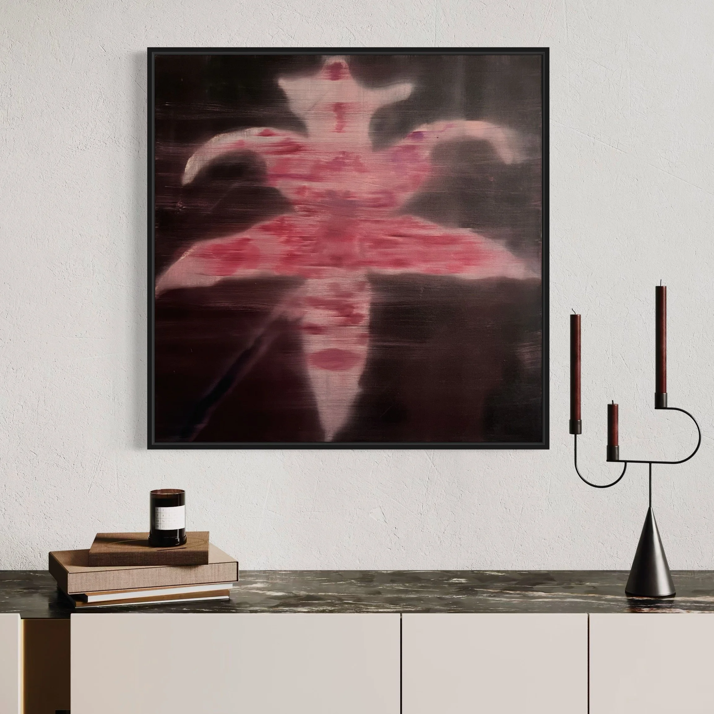 "Orchidaceae 8" 30x30, Oil on Canvas, SOLD