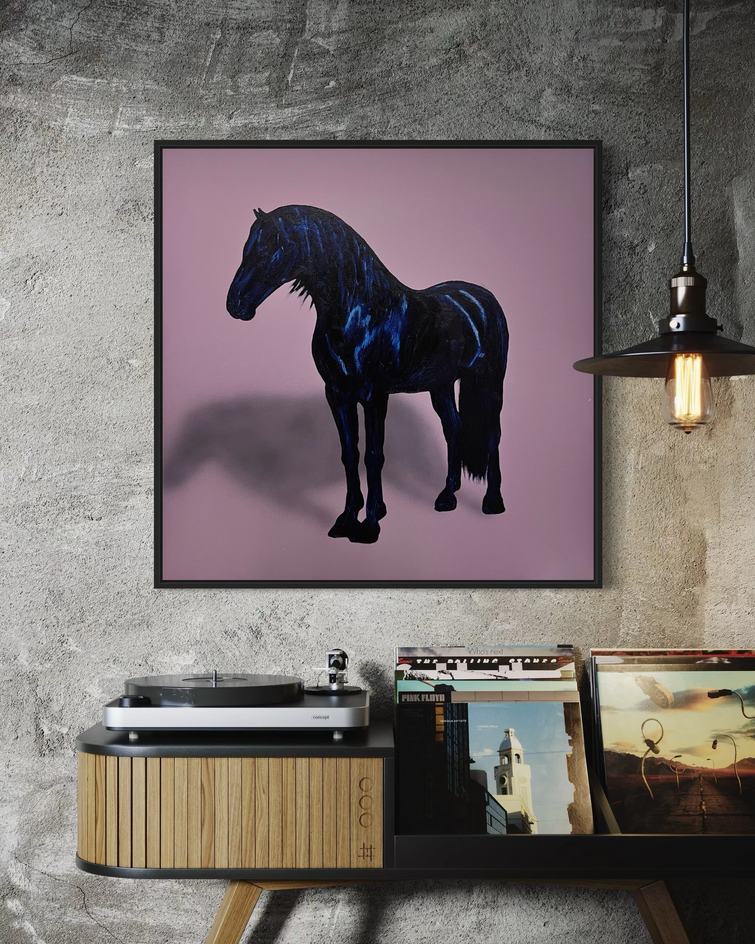 "Year of the Horse 8" 30x30, Oil on Canvas, AVAILABLE