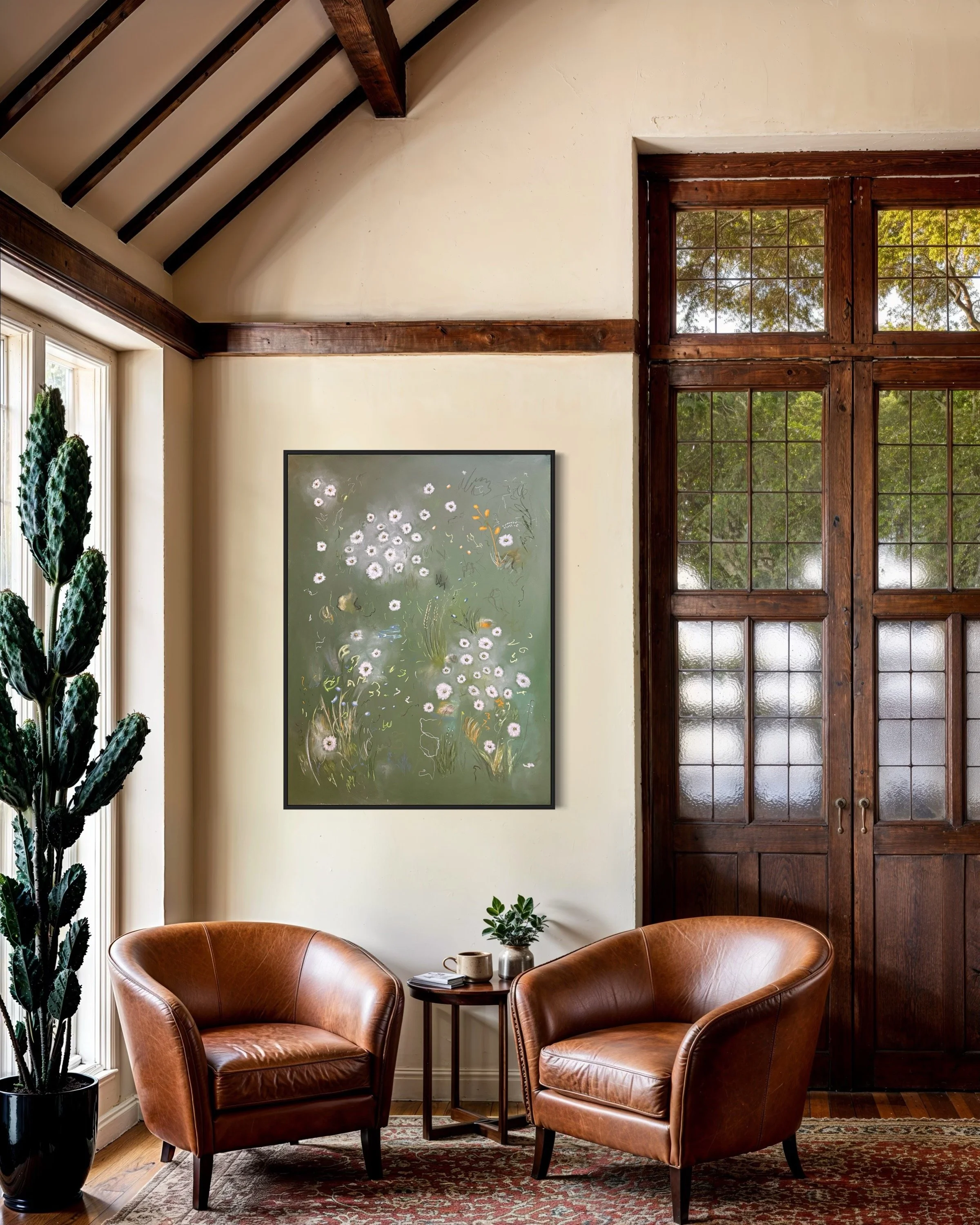 "Bloom Study 1" 36 x 48, Soft Pastel on Canvas AVAILABLE 