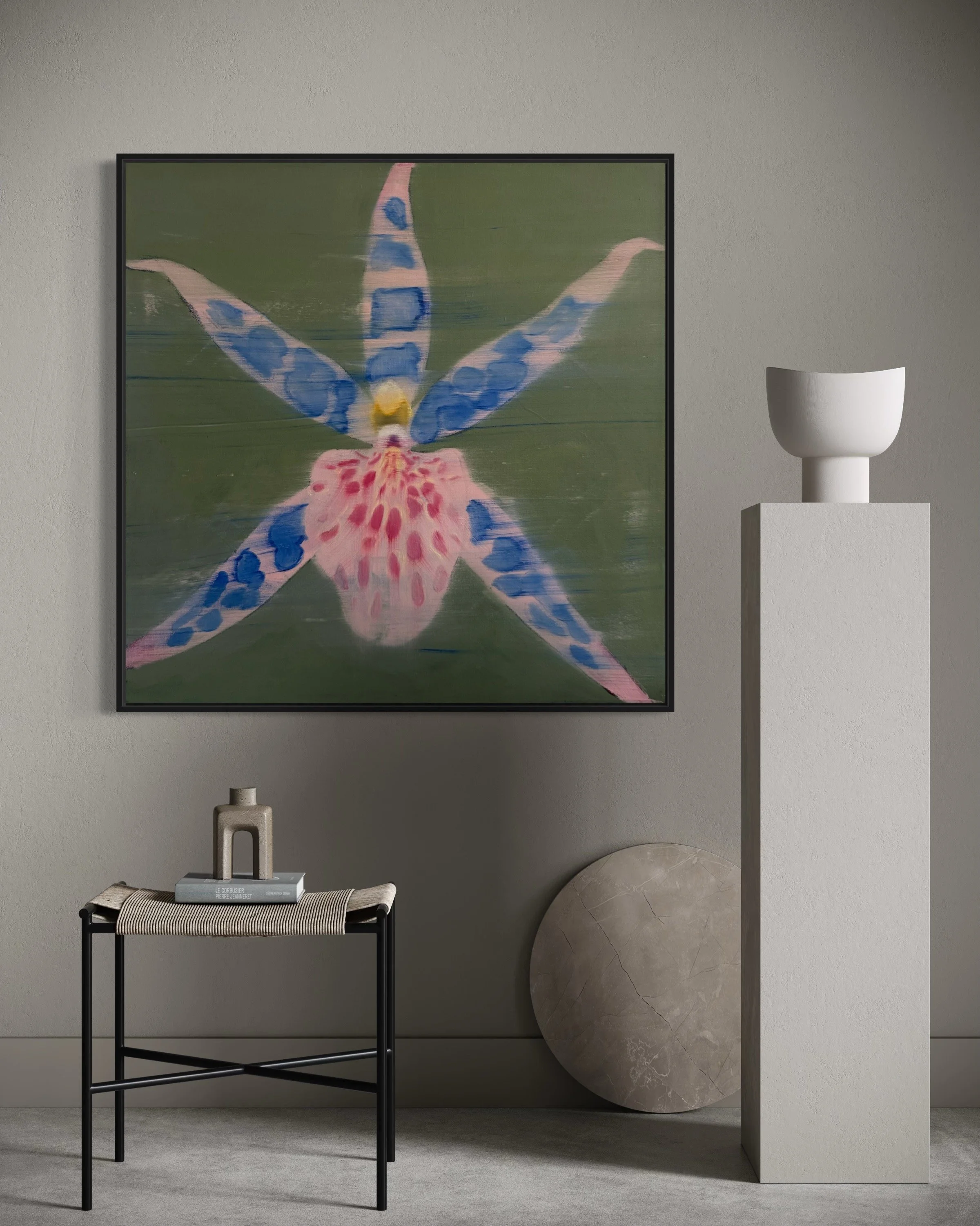 "Orchidaceae 10" 36x36, Oil on Canvas, AVAILABLE