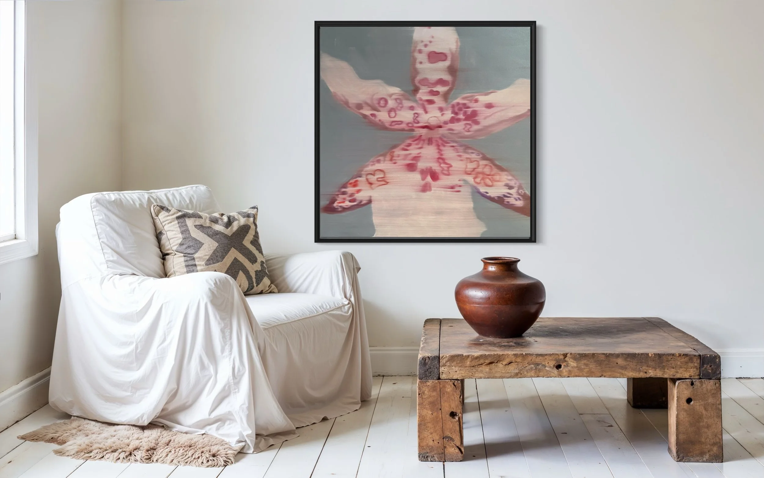 "Orchidaceae 22" 36x36, Oil on Canvas, SOLD