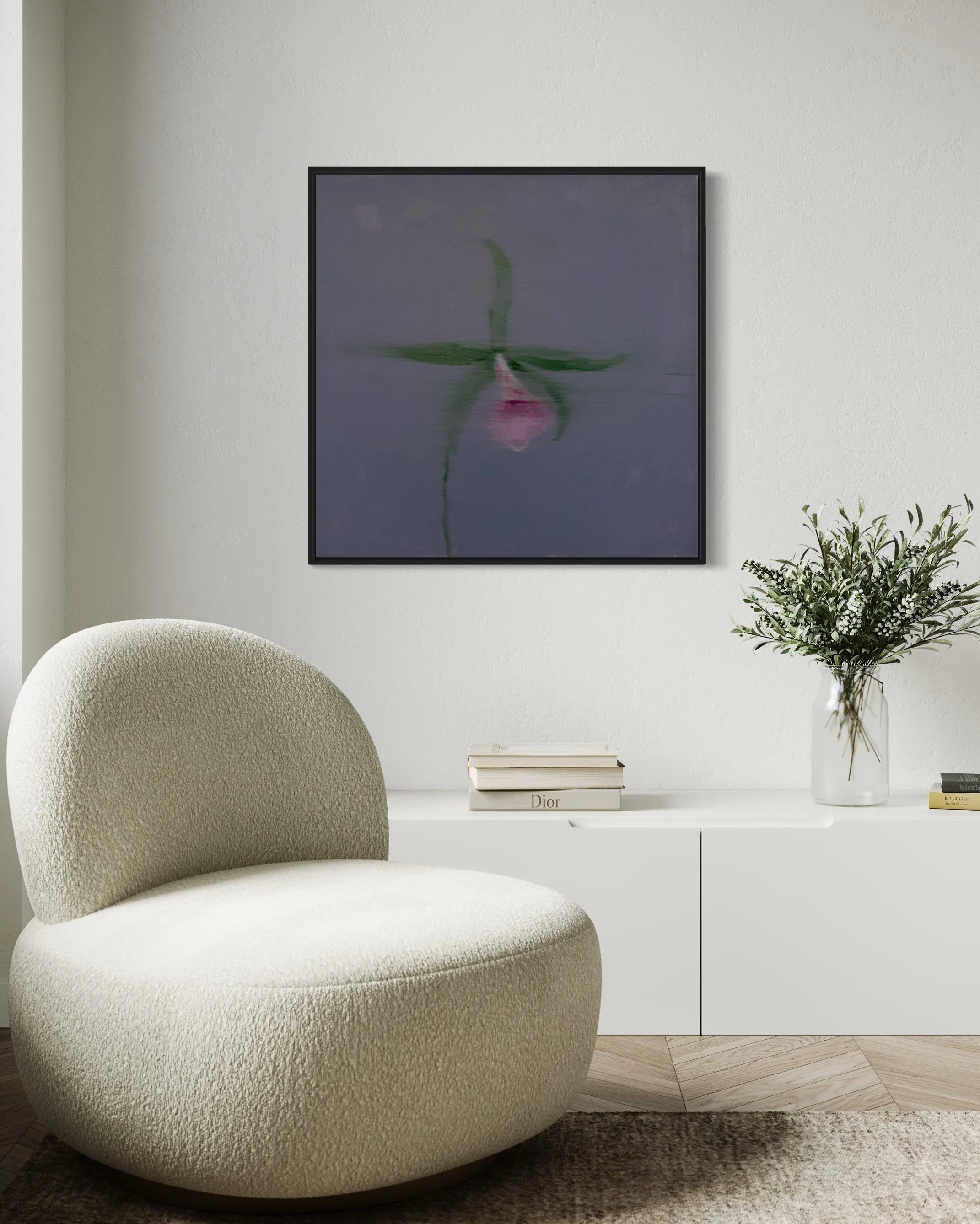 "Orchidaceae 23" 30x30, Oil on Canvas, AVAILABLE