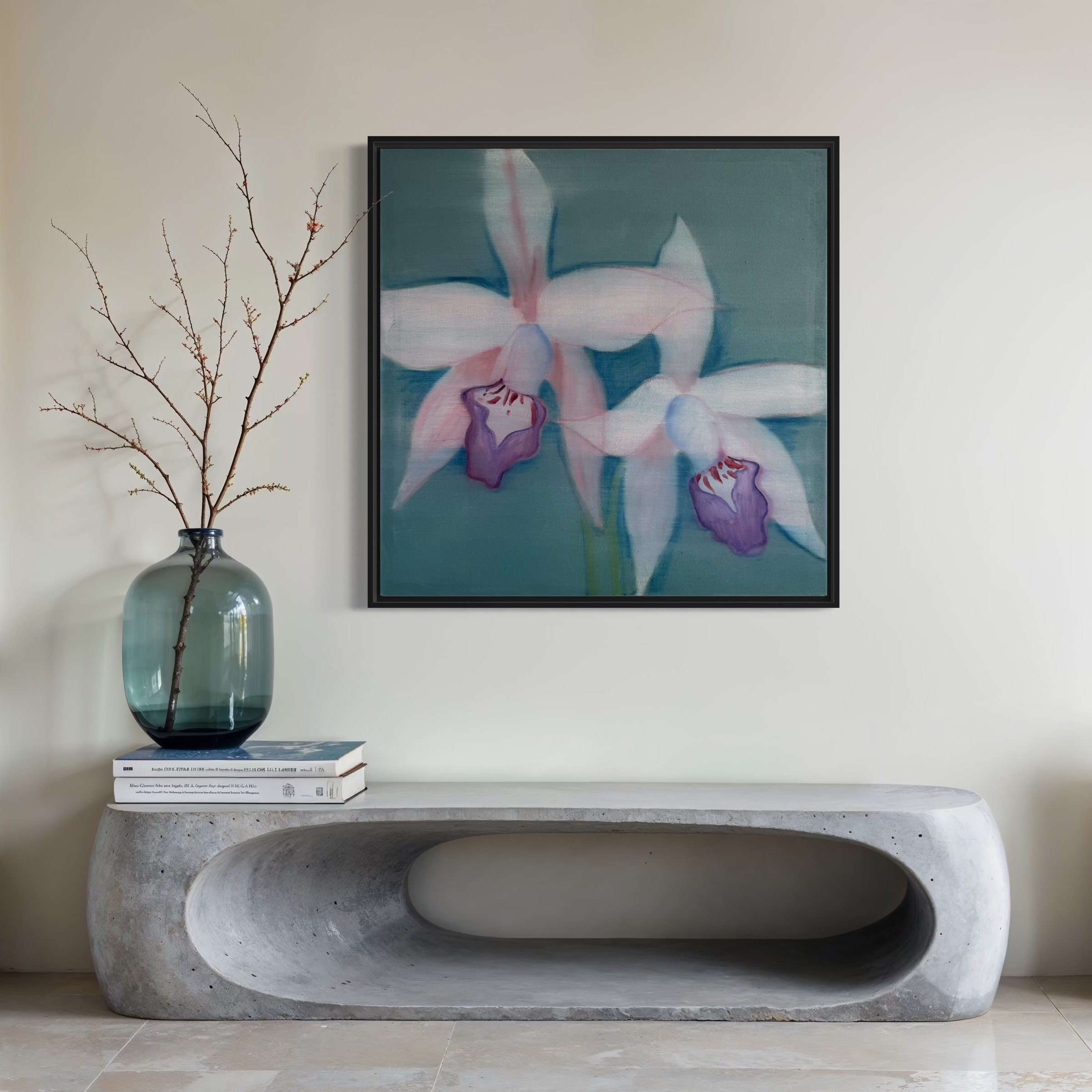 "Orchidaceae 12" 30x30, Oil on Canvas, SOLD