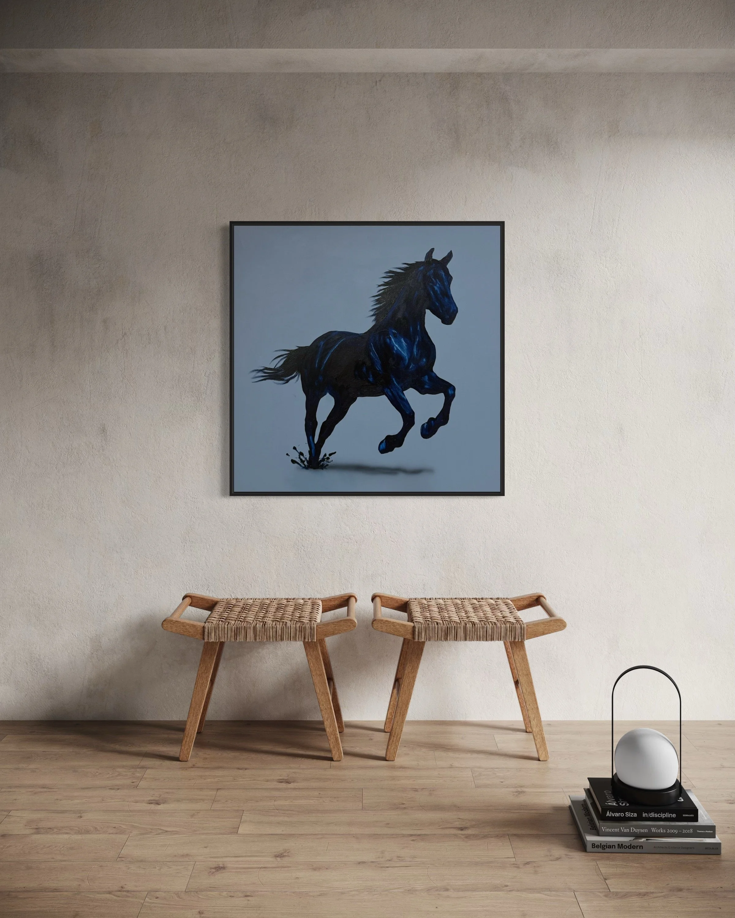 "Runner" 36x36, Oil on Canvas, AVAILABLE