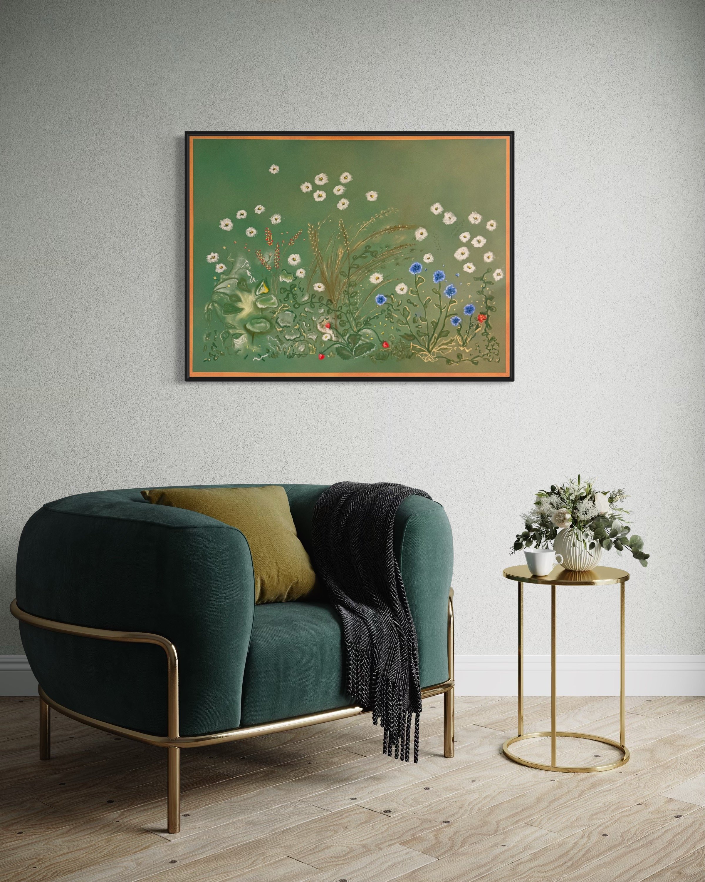 "Enchanted Meadow" 30 x 40, Oil & Soft Pastel on Canvas, AVAILABLE