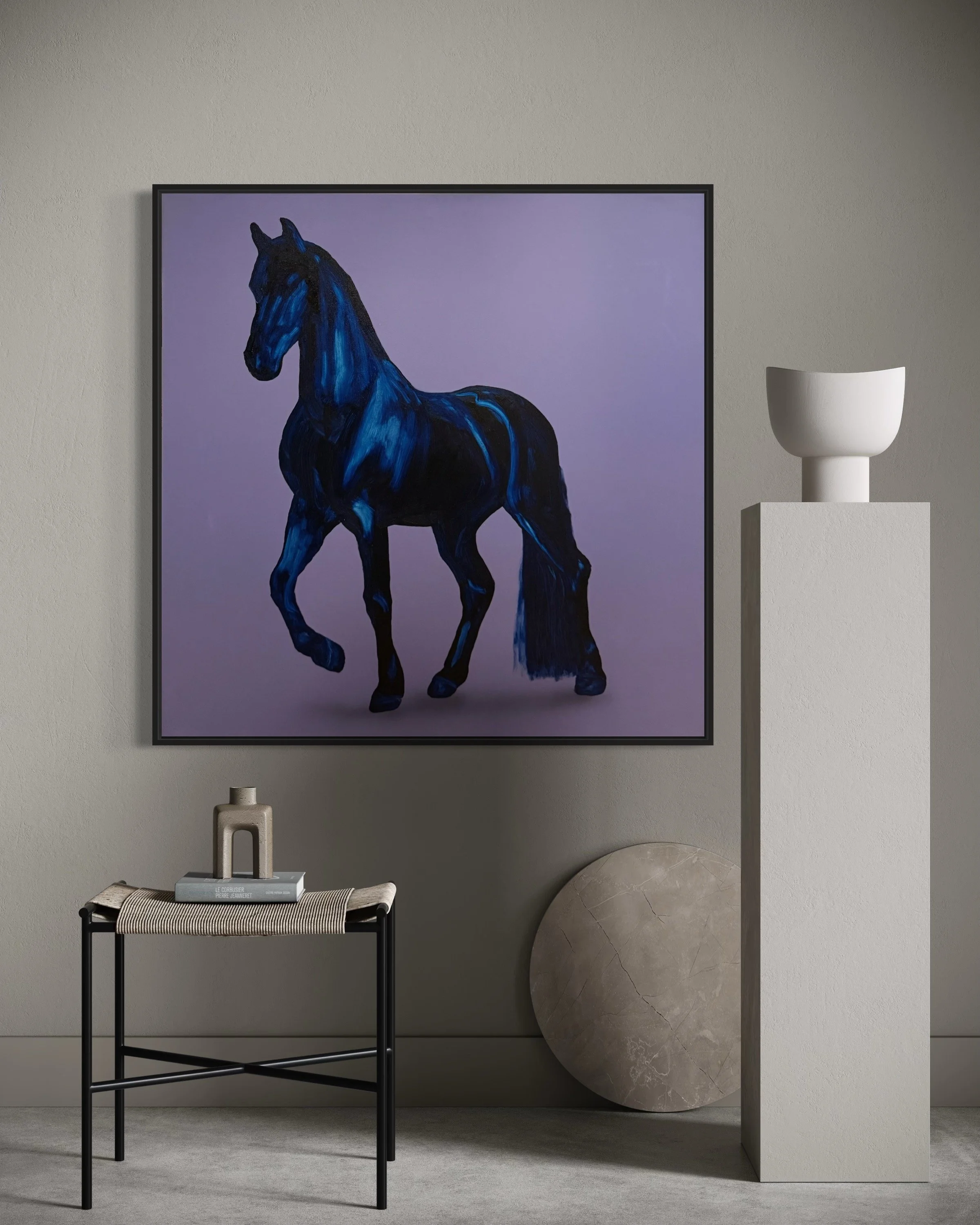 "Year of the Horse 4" 36x36, Oil on Canvas, AVAILABLE