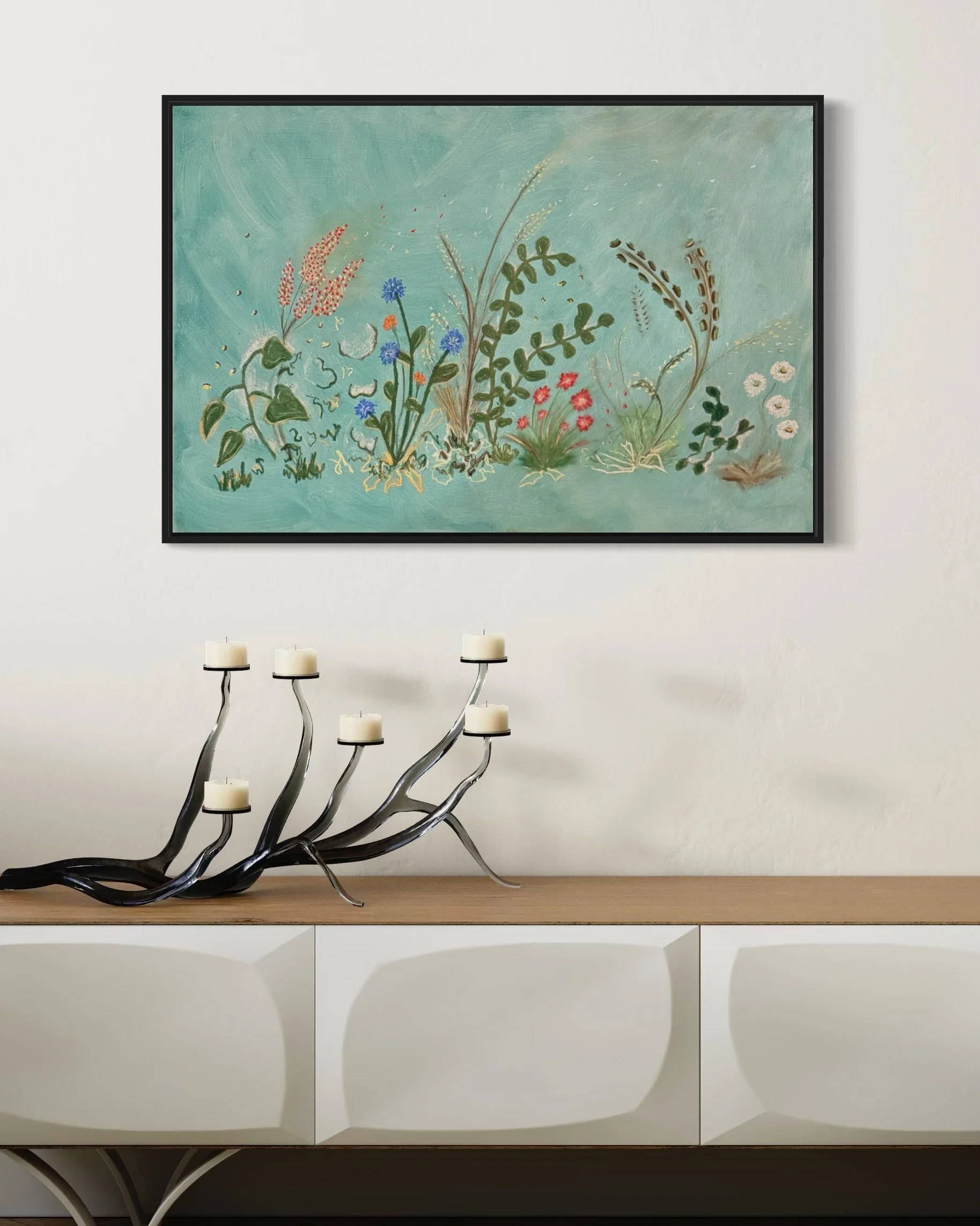 "Flora" 24 x 36, Oil & Soft Pastel on Canvas AVAILABLE