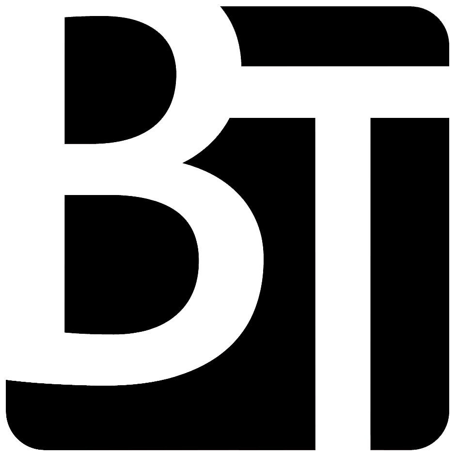 A large black logo with the text 'BLI' in a modern font.