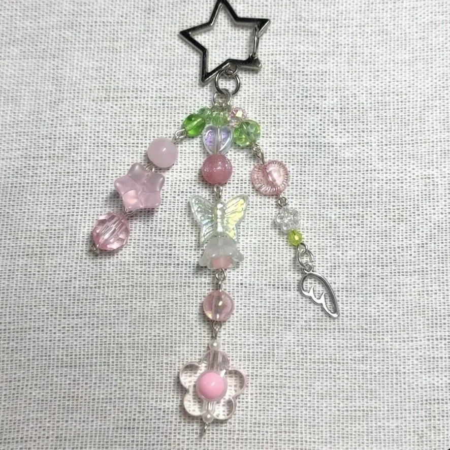 PINK ANGEL BAG CHARM