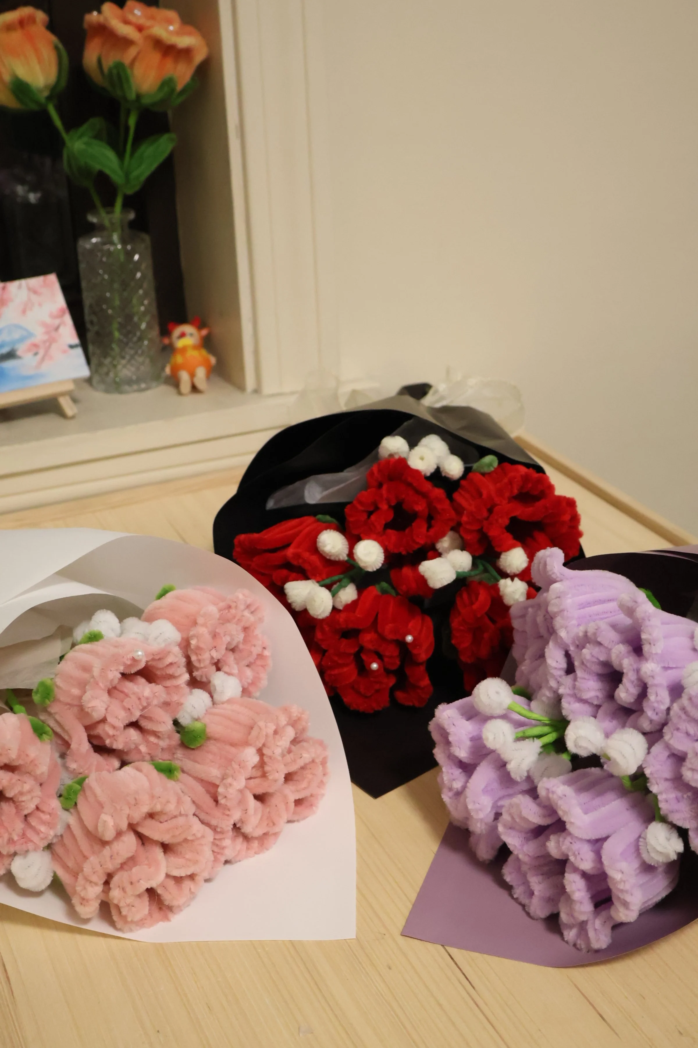 PIPE CLEANER GRAND ROSE BOUQUET