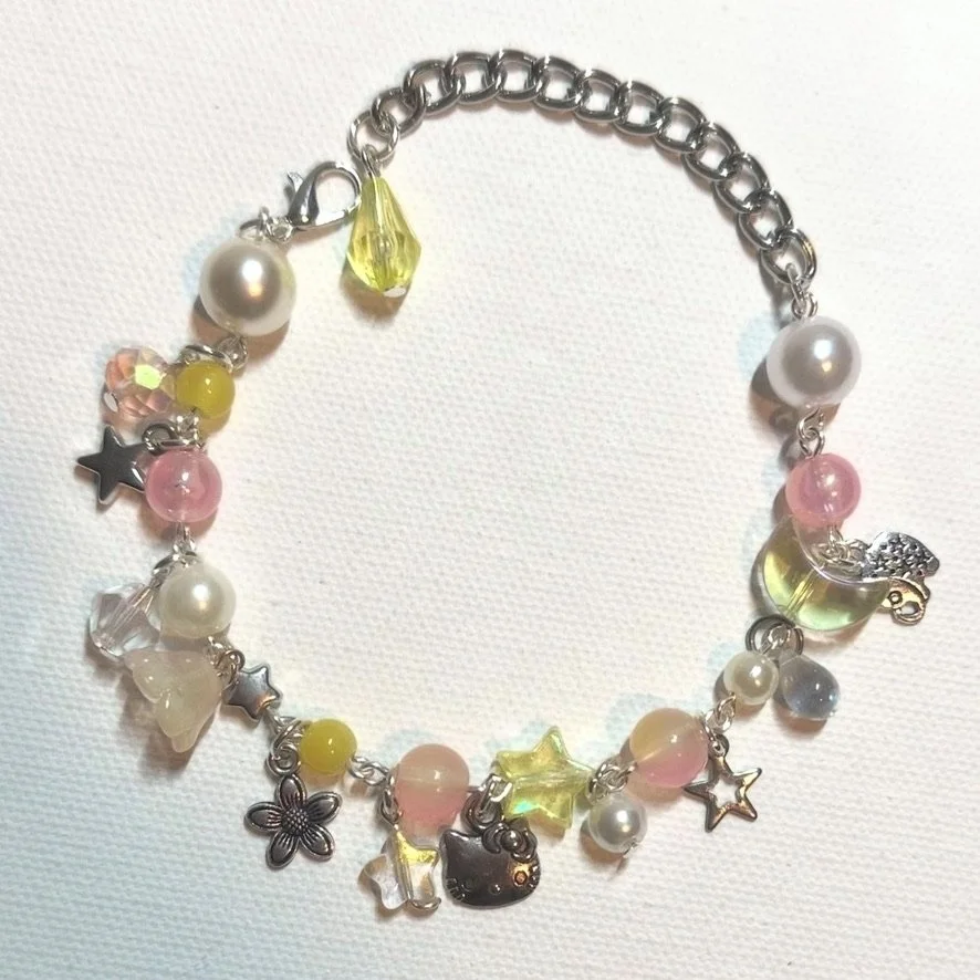 LOADED KITTY CHARM BRACELET
