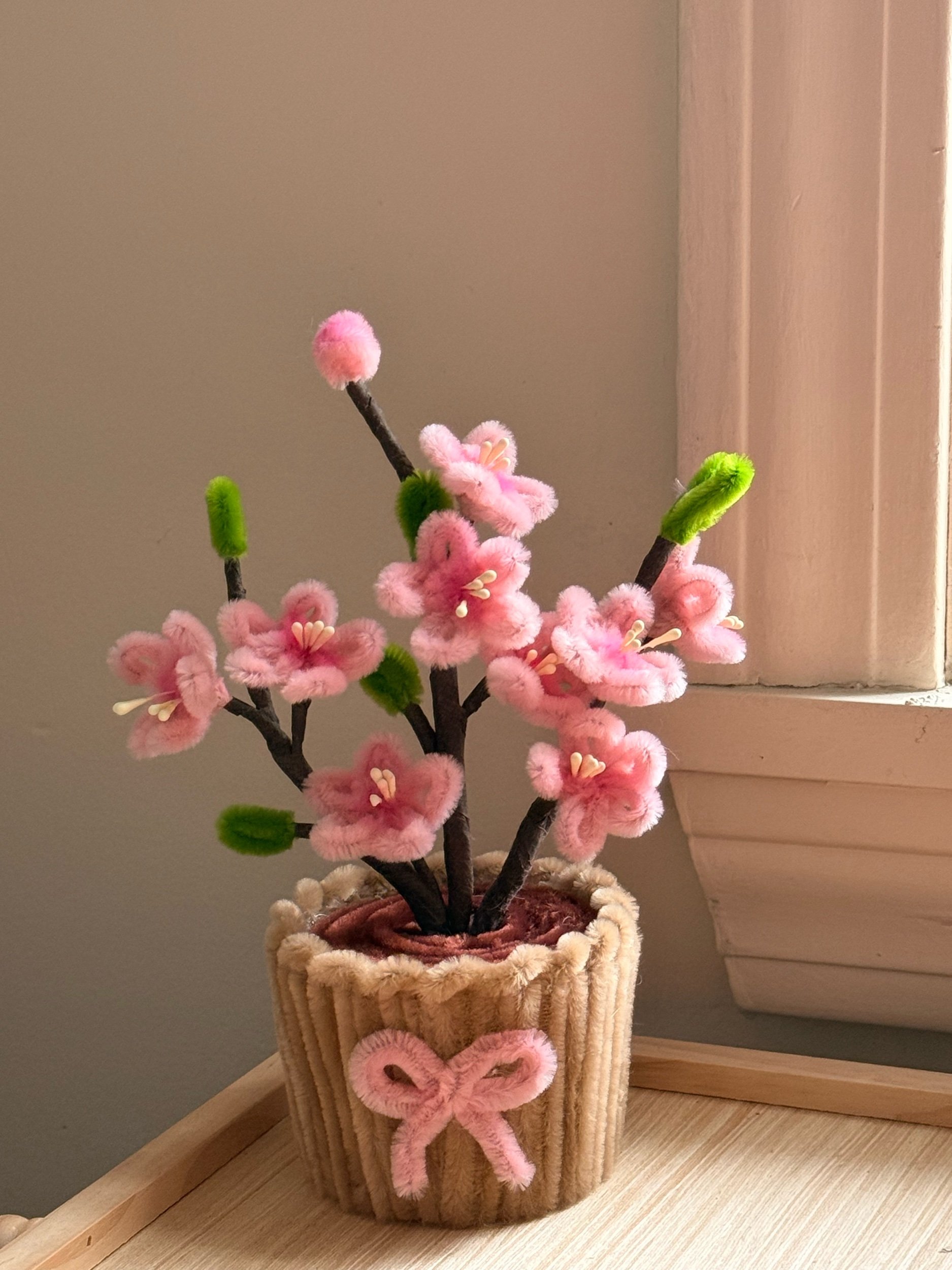 PEACH BLOSSOM TREE POT