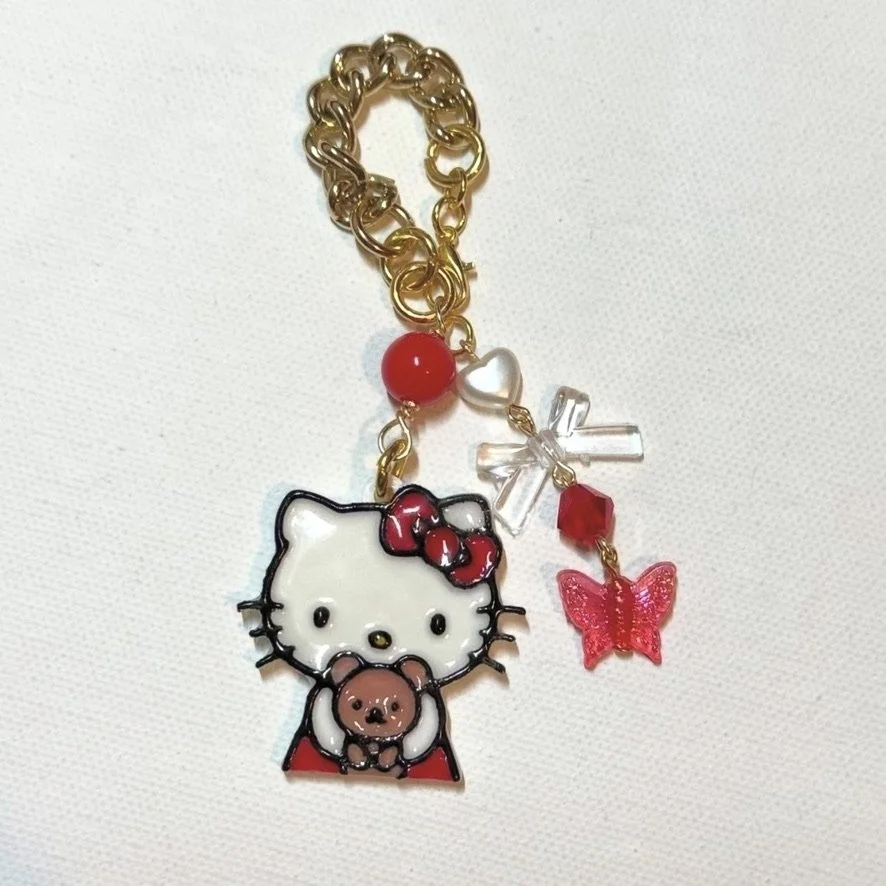 RED KITTY KEYCHAIN