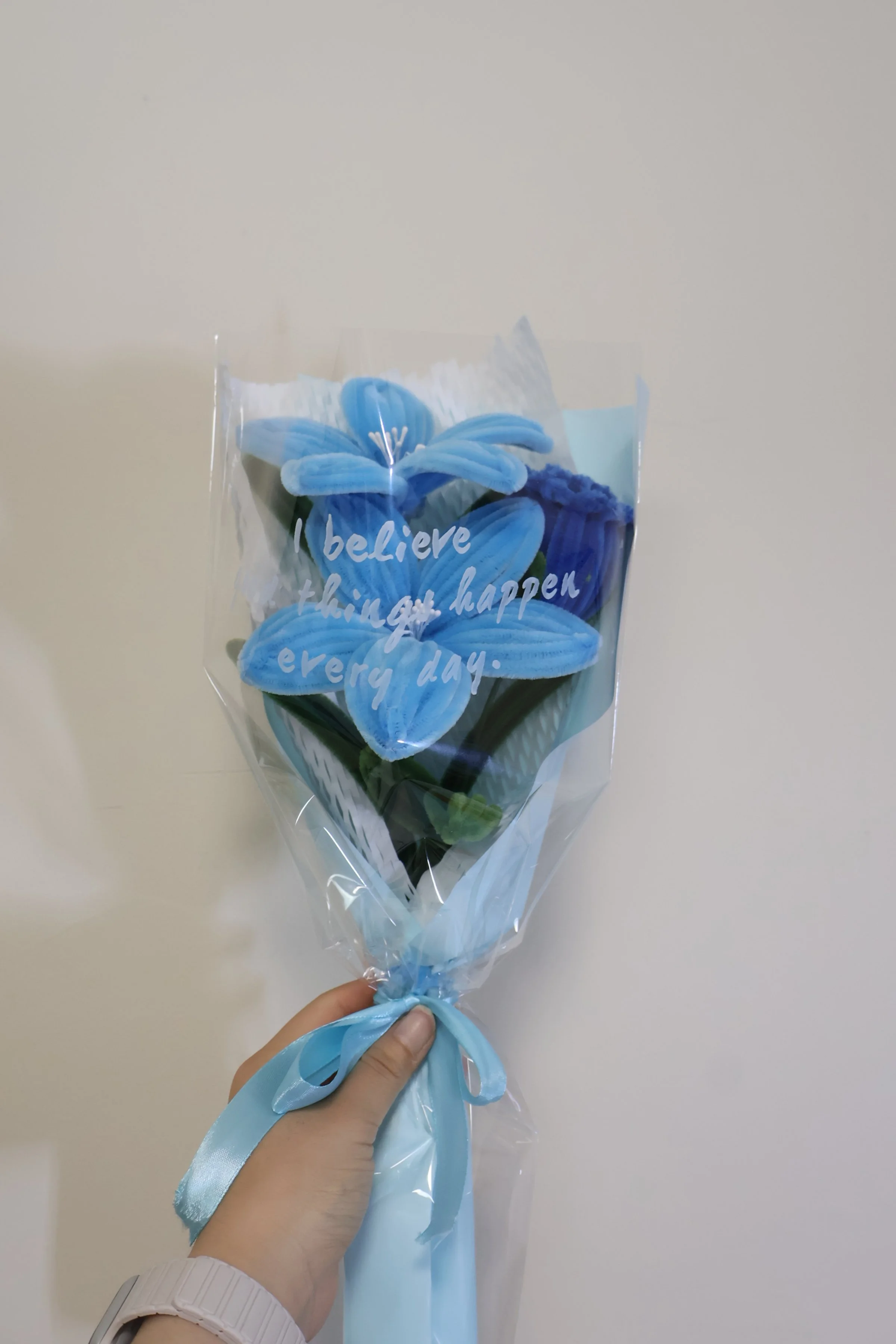 Blue Lily and Rose Bouquet.JPG