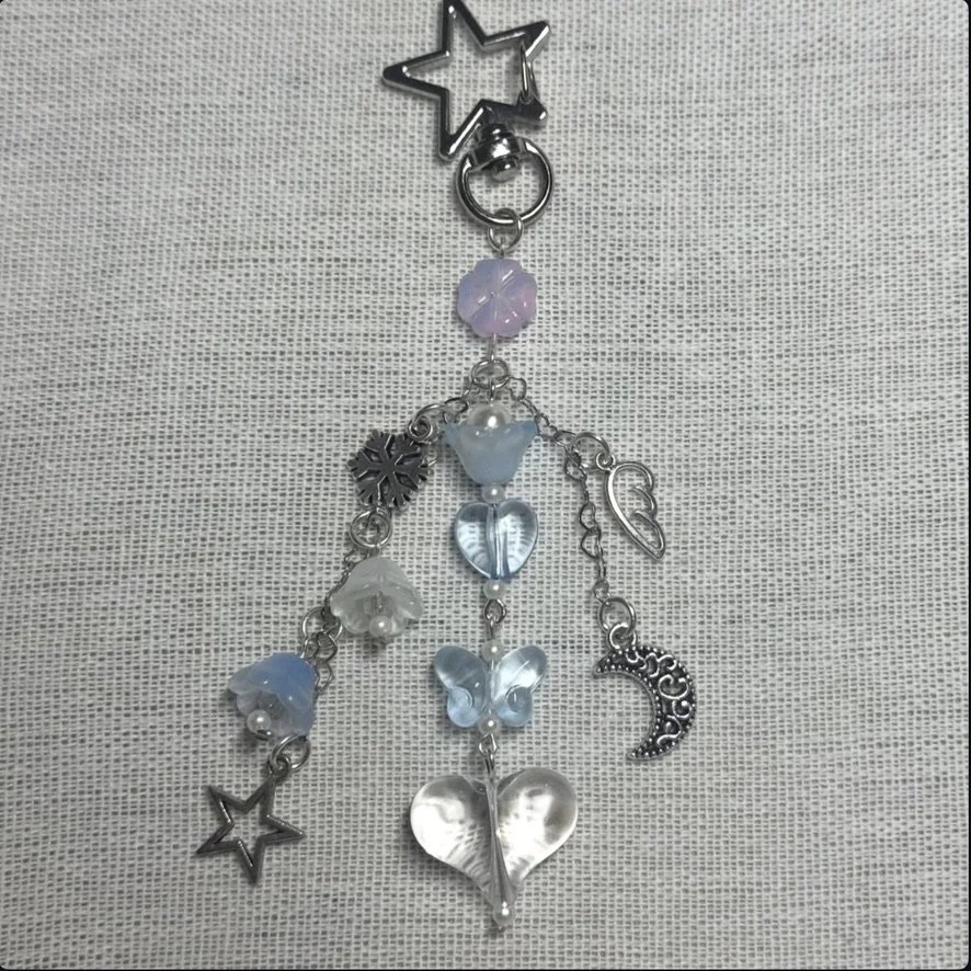 A BLUE WINTER BAG CHARM