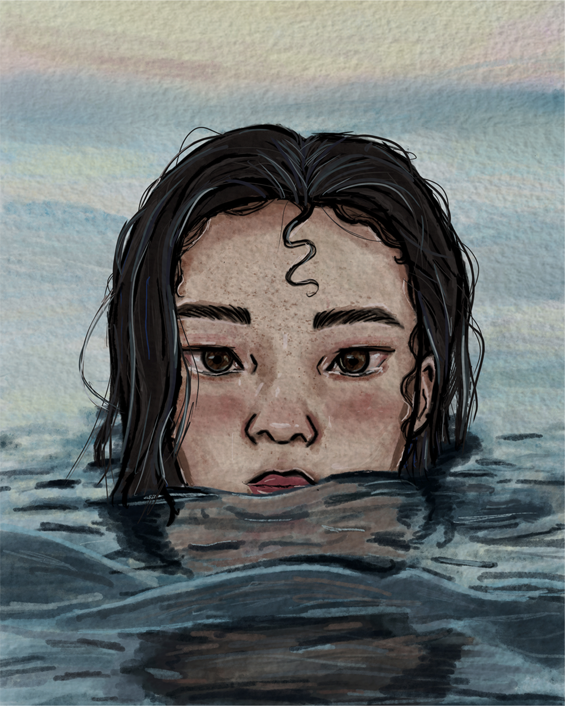 IN THE OCEAN - ART PRINT