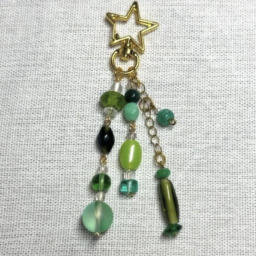 GREEN GRADIENT BAG CHARM