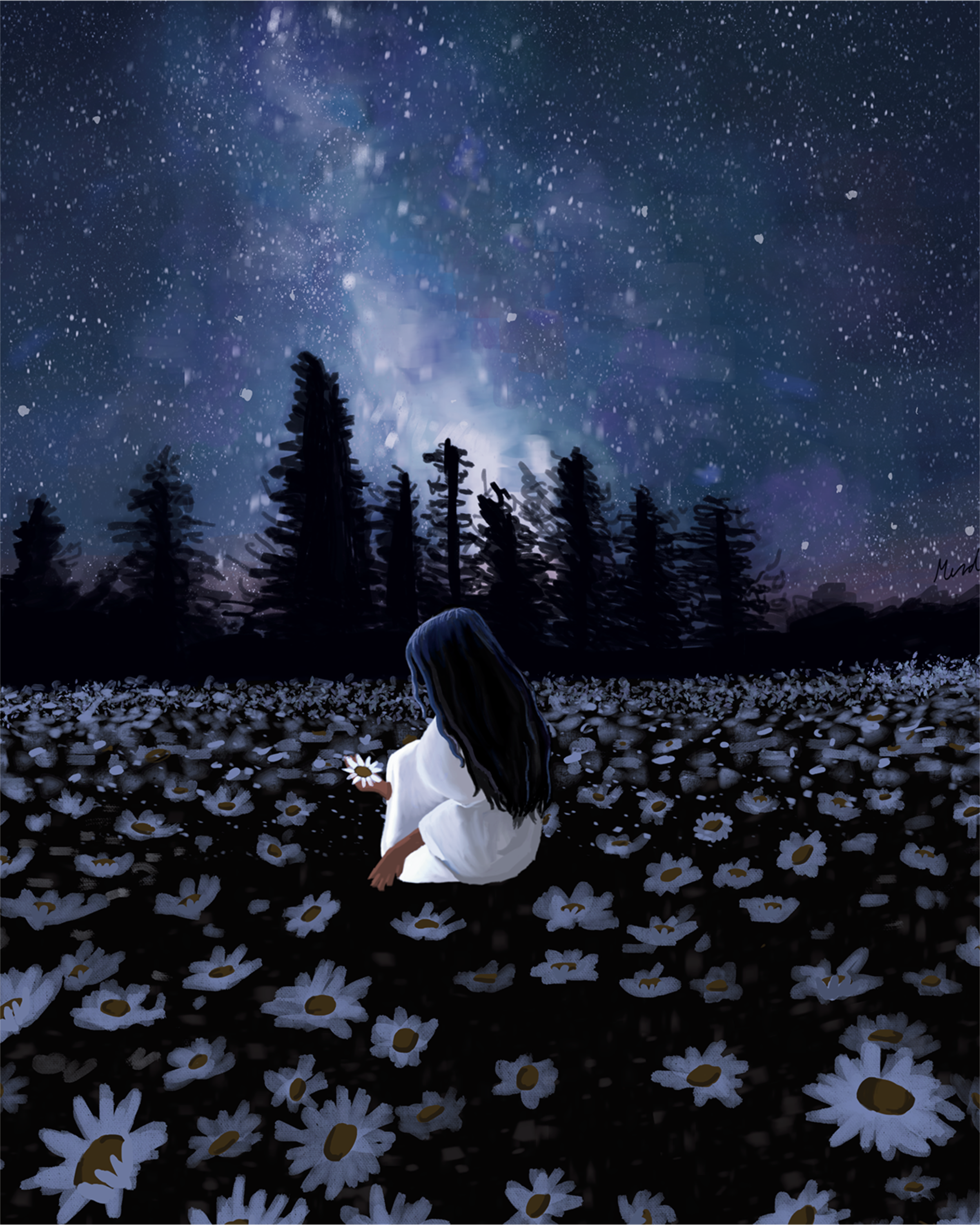 DAISY FIELD - ART PRINT