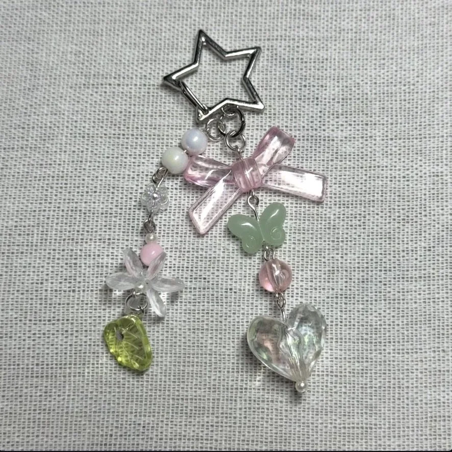 PINK BOW BAG CHARM