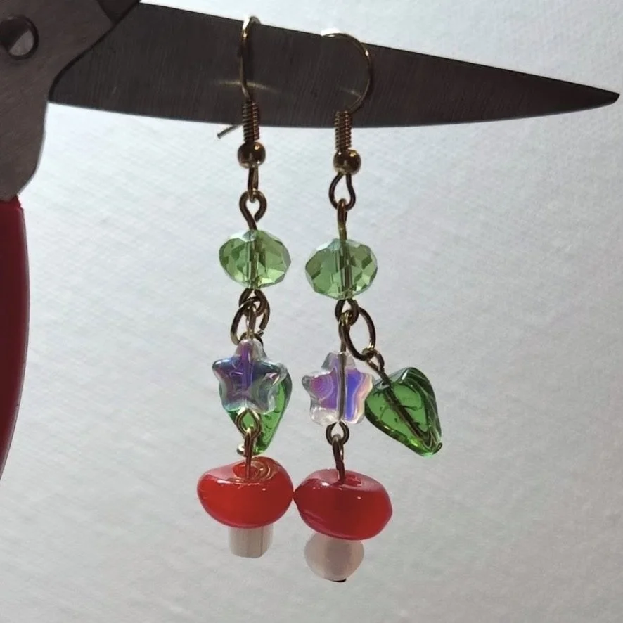 MUSHROOM DROP EARRINGS