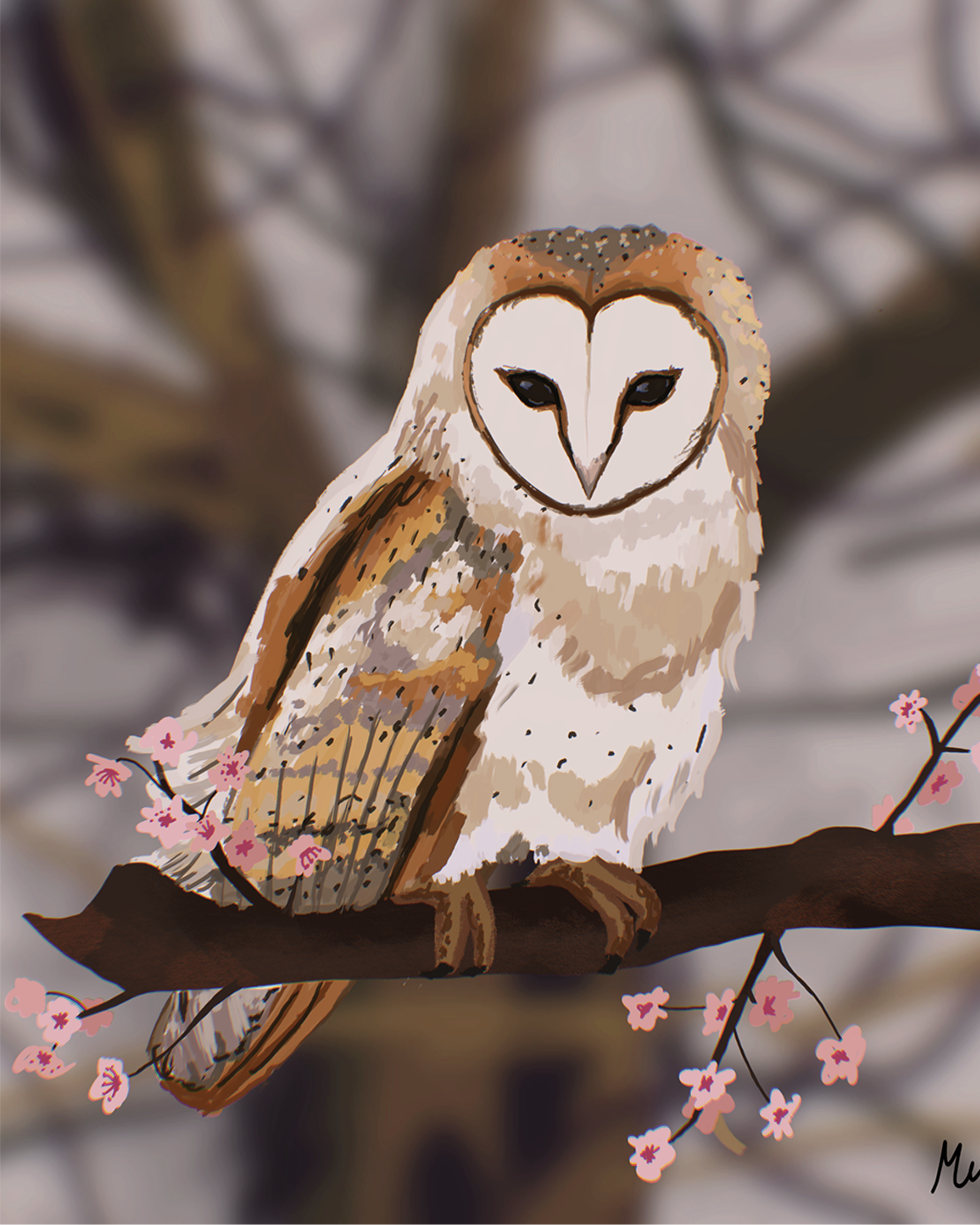 OWL - ART PRINT