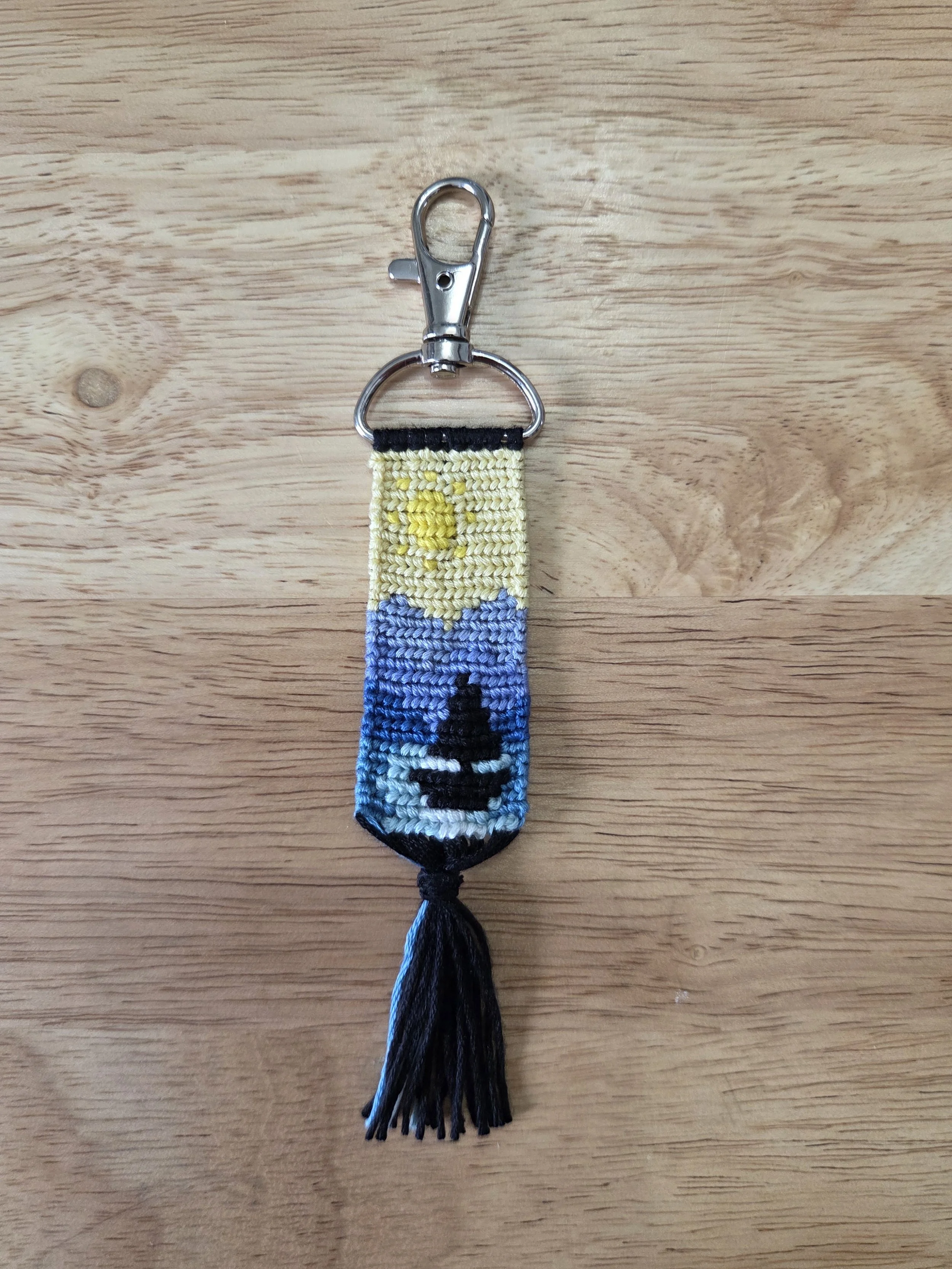 SUNSET SAILBOAT KEYCHAIN