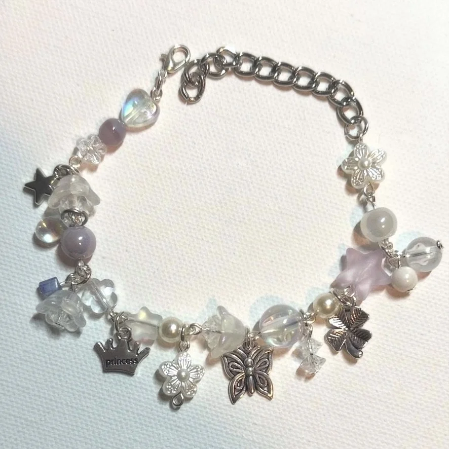 LOADED PURPLE CHARM BRACELET