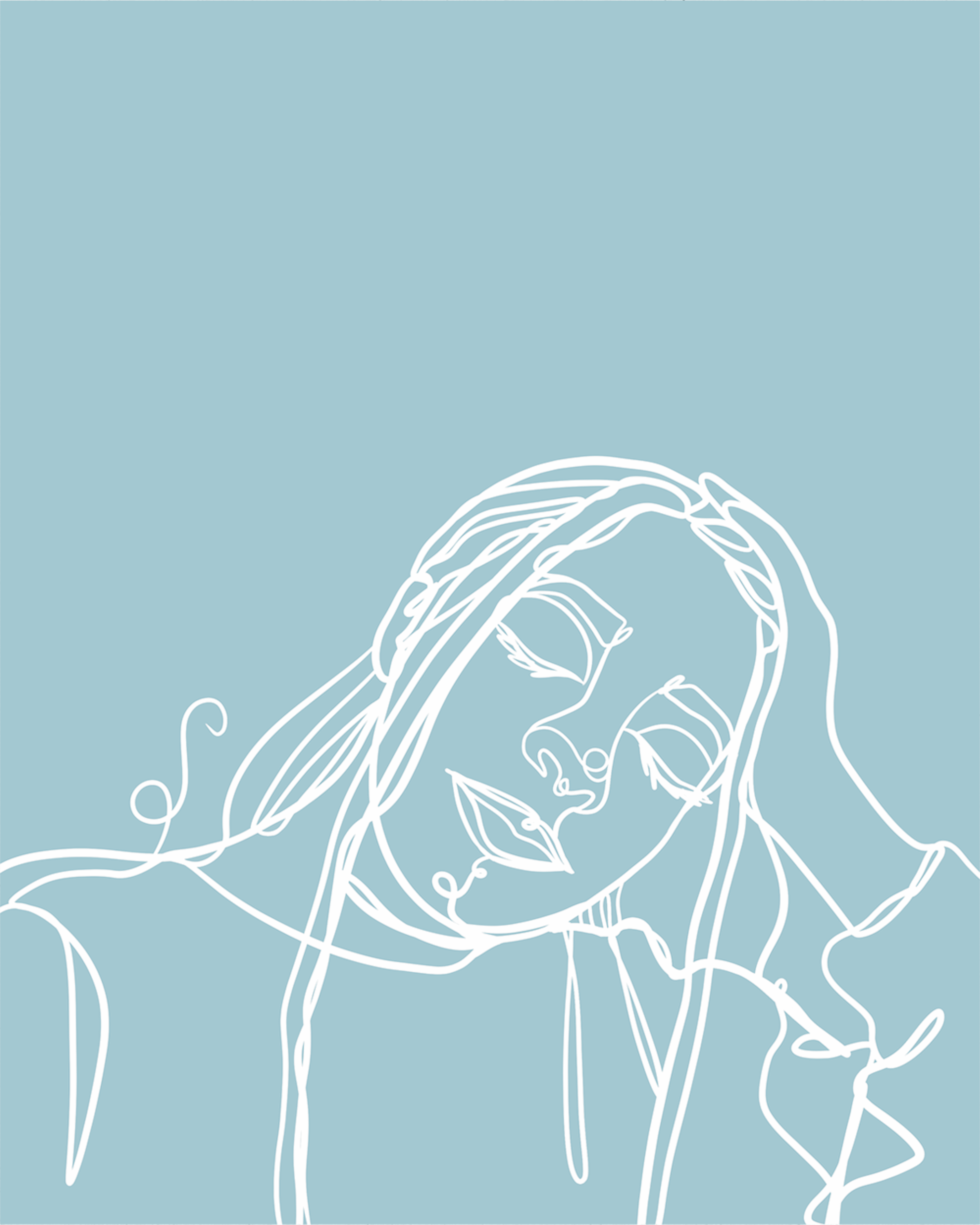 CALM LINE - ART PRINT — STUDENT-MADE BU