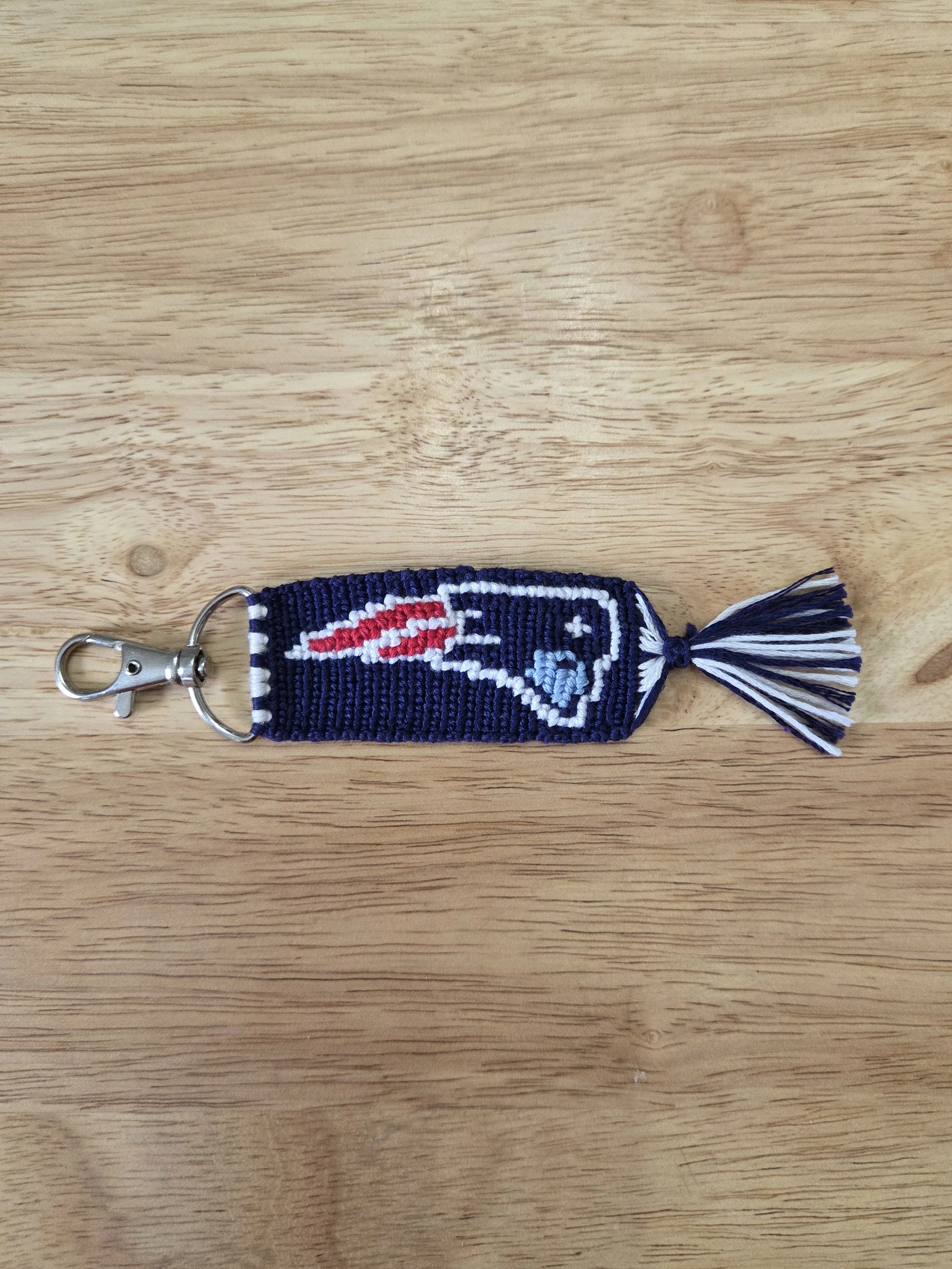 FOOTBALL KEYCHAIN (NEW ENGLAND PATRIOTS)