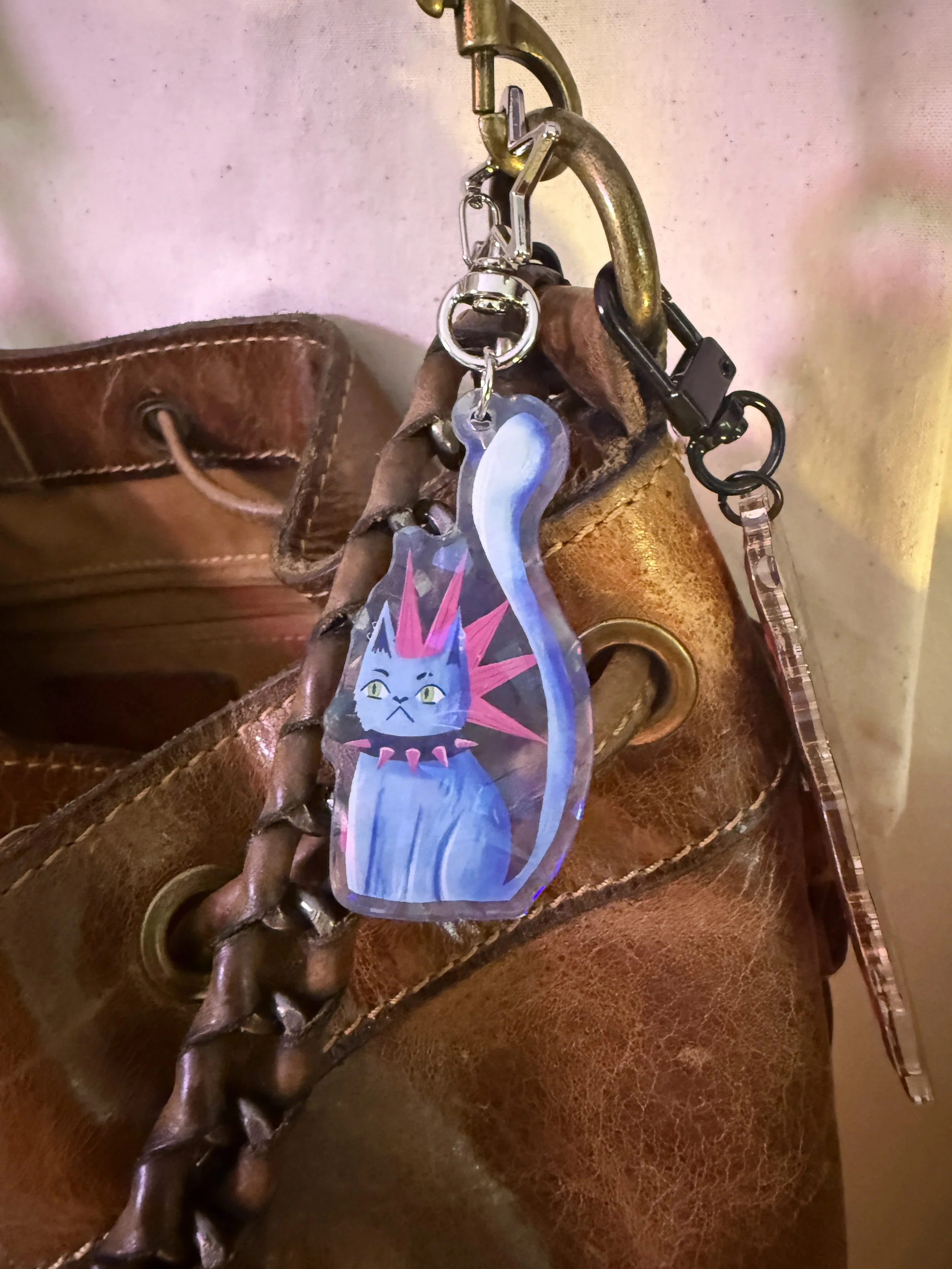 PUNK KITTY - KEYCHAIN