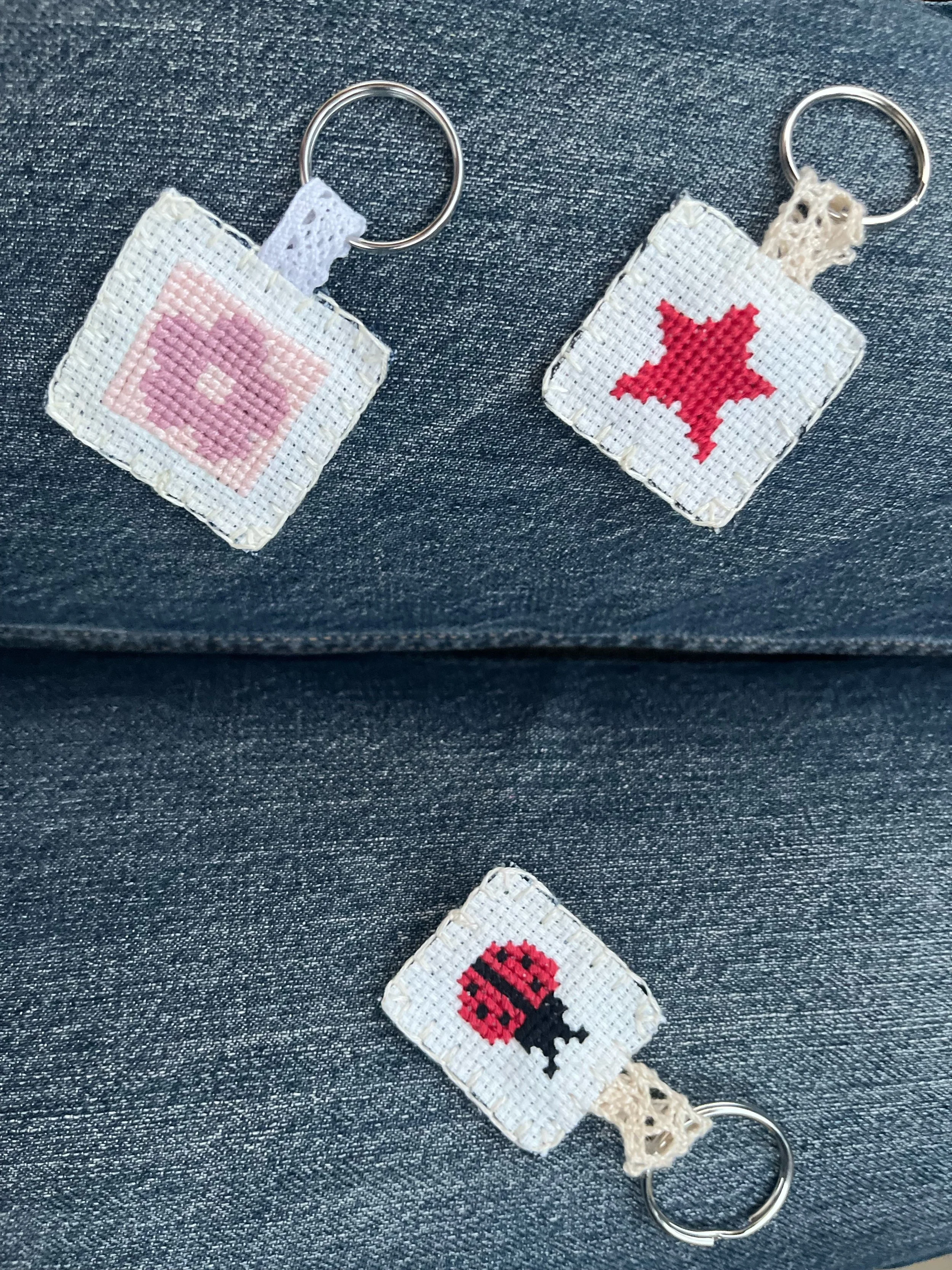 CROSS STITCH KEYCHAIN