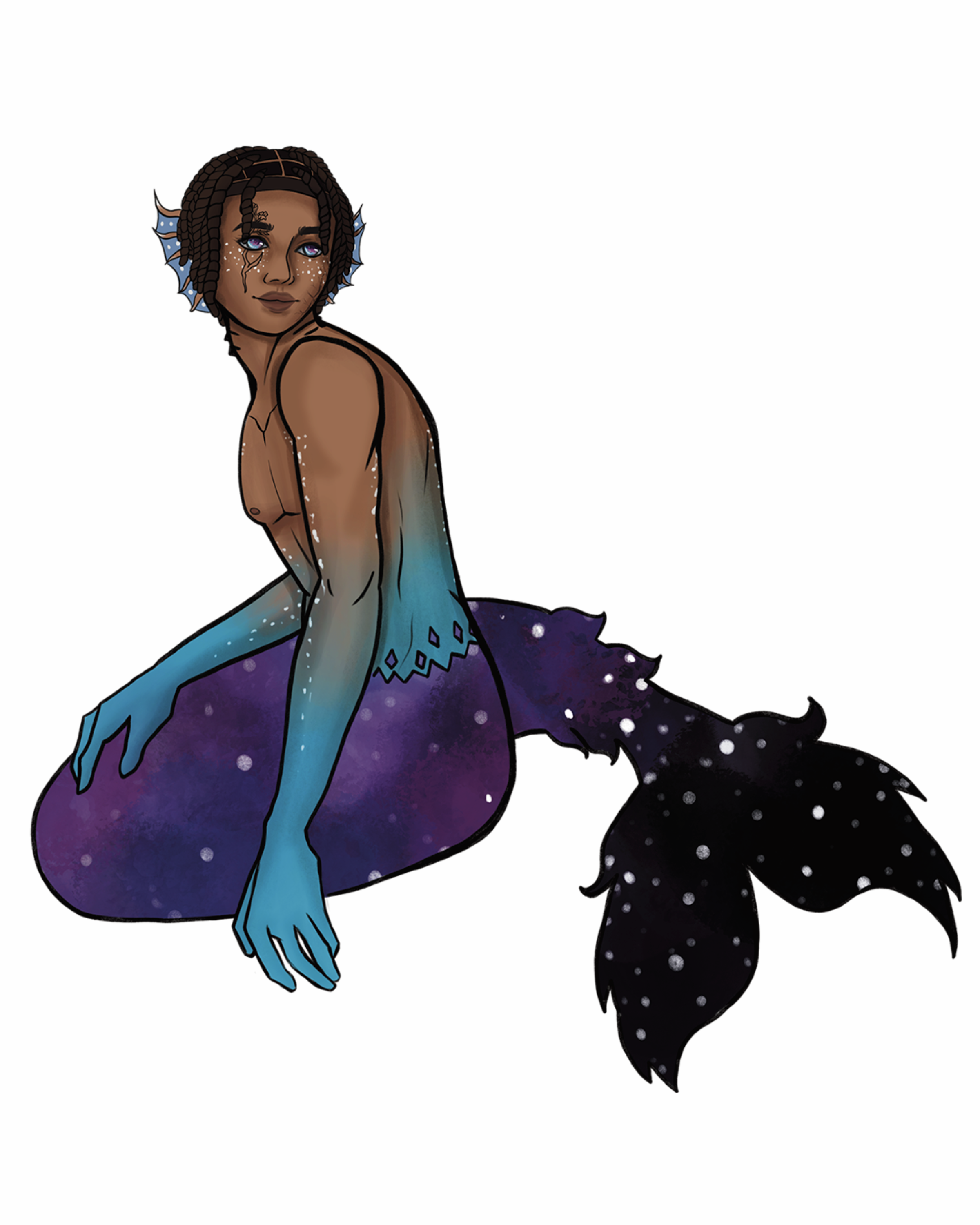 MEDITATIVE GLANCE - ART PRINT