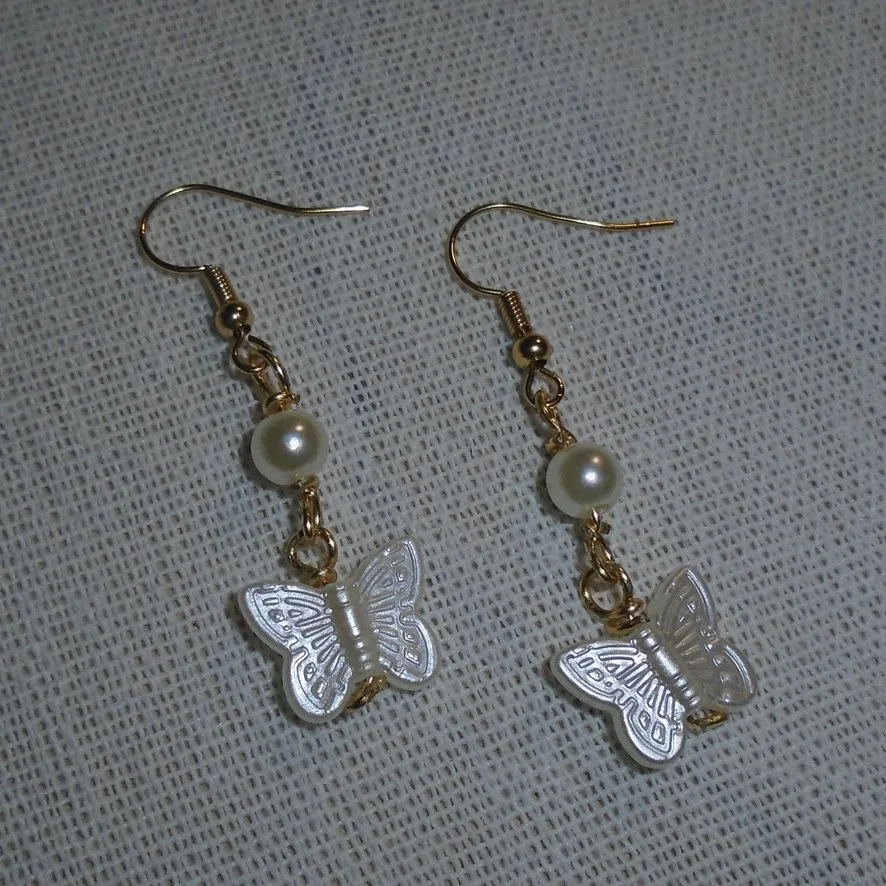 White Pearl Butterfly Drop Earrings .jpeg