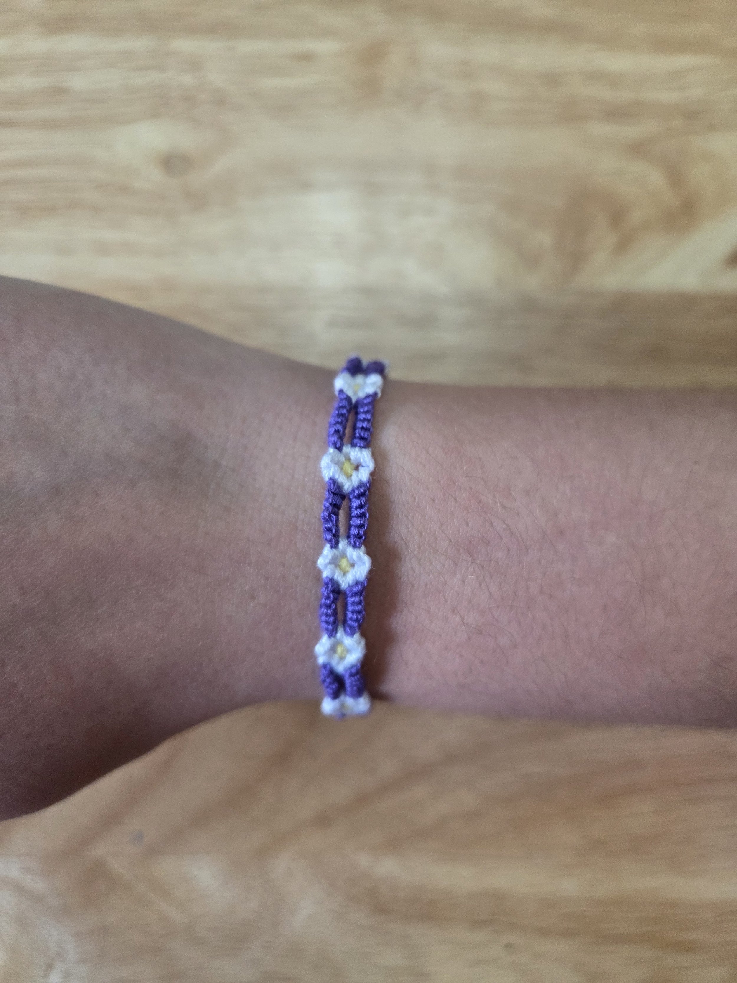 Daisy Chain Bracelet- Purple.jpg