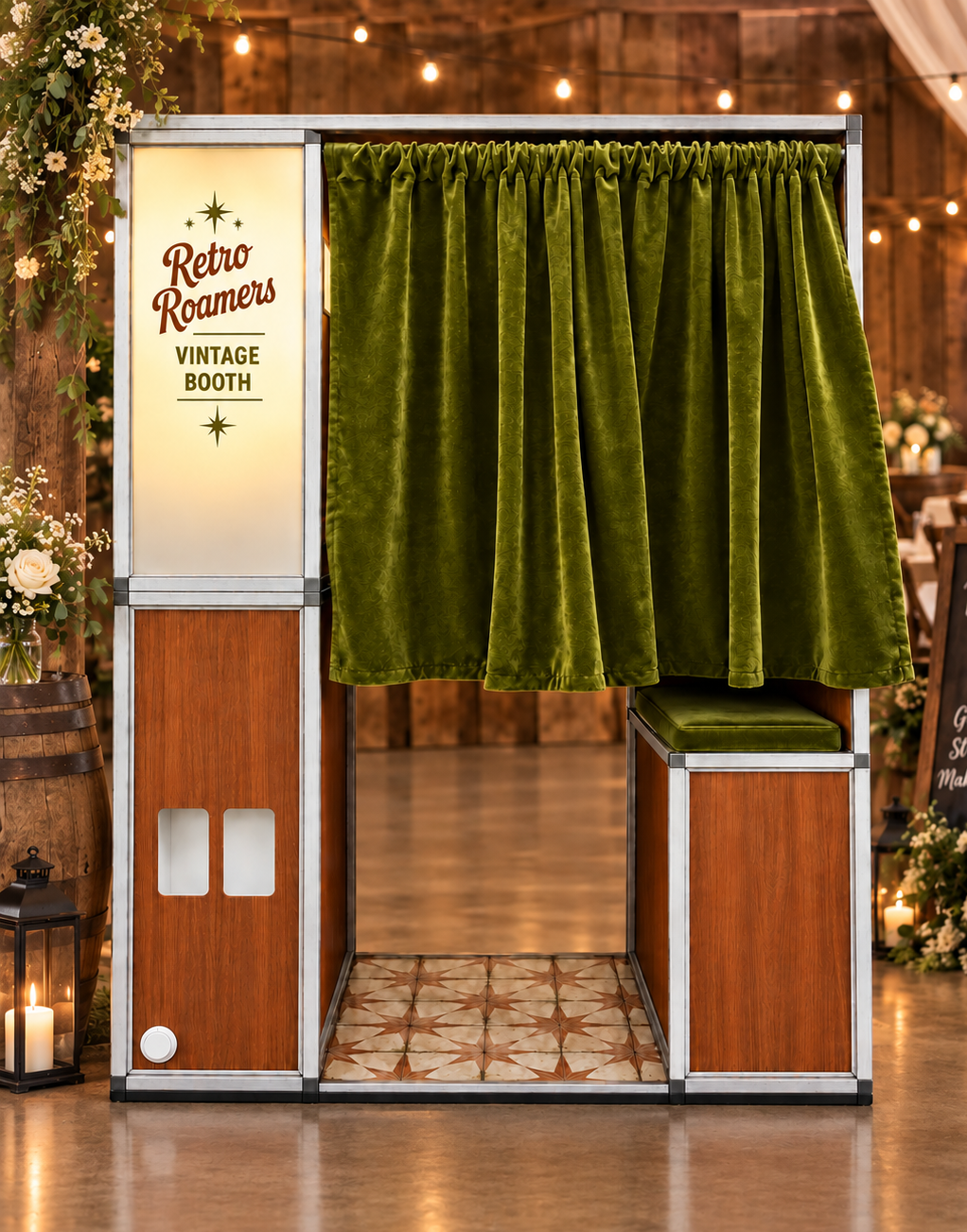 Retro Roamer's Vintage Enclosed Photo Booth