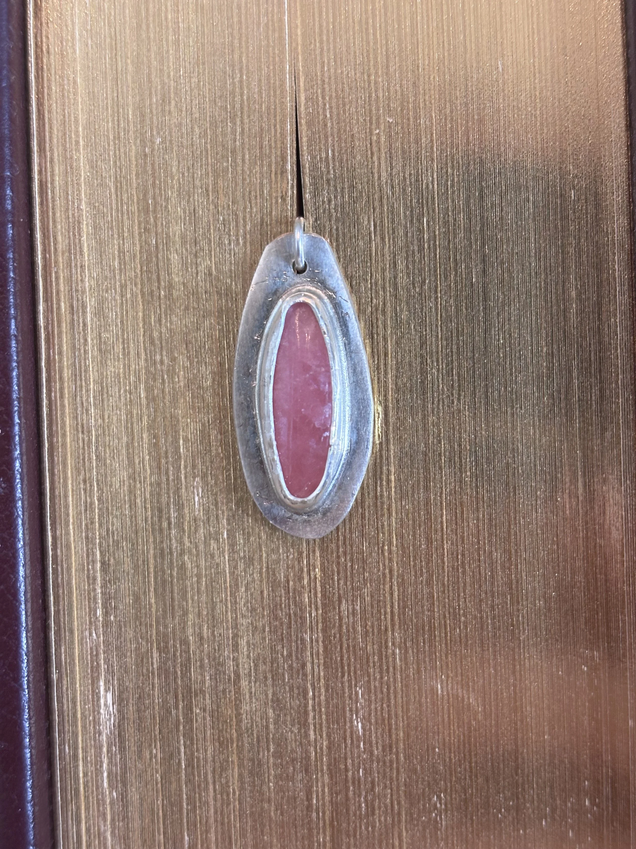 Rhodonite Pendant - the rescue stone