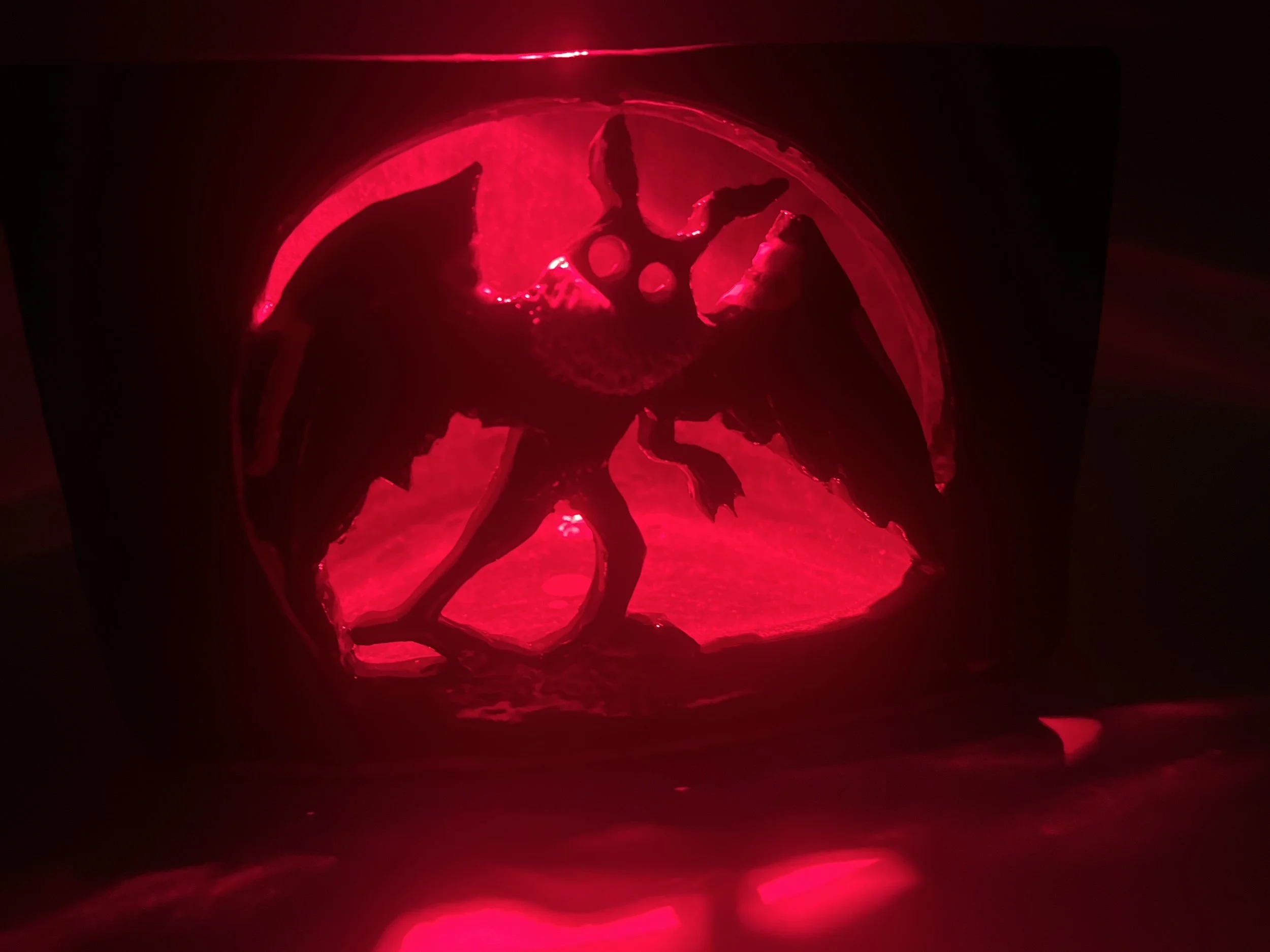 Mothman Candle Holder (2 - Lit Up)
