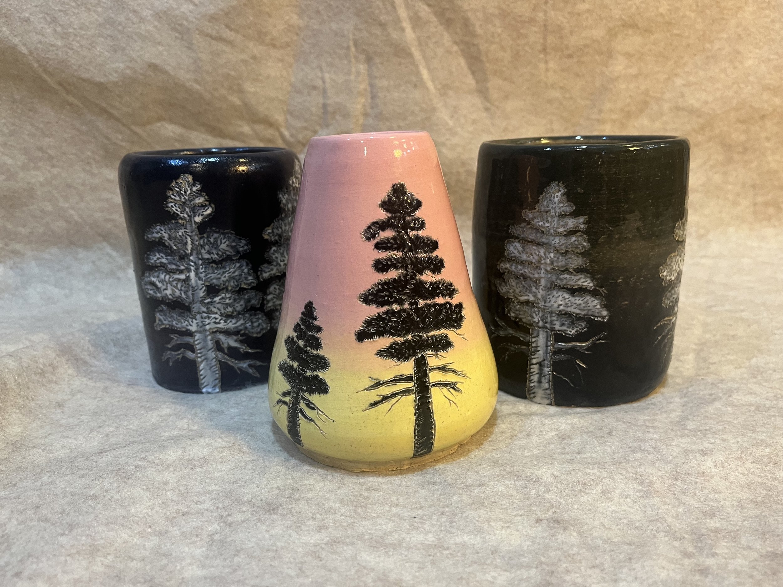 Pine Tree Vases