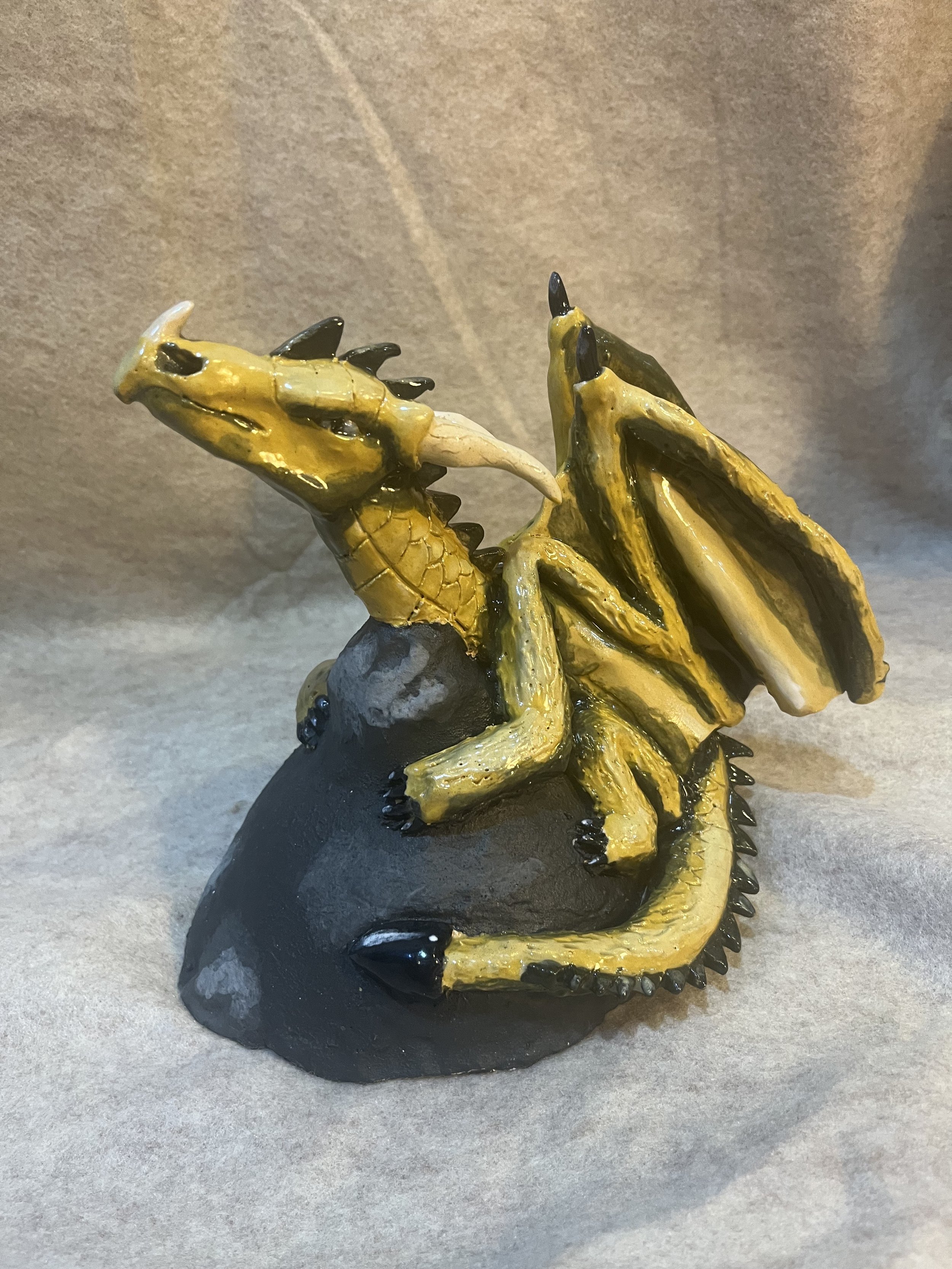 Yellow Dragon Incense Burner