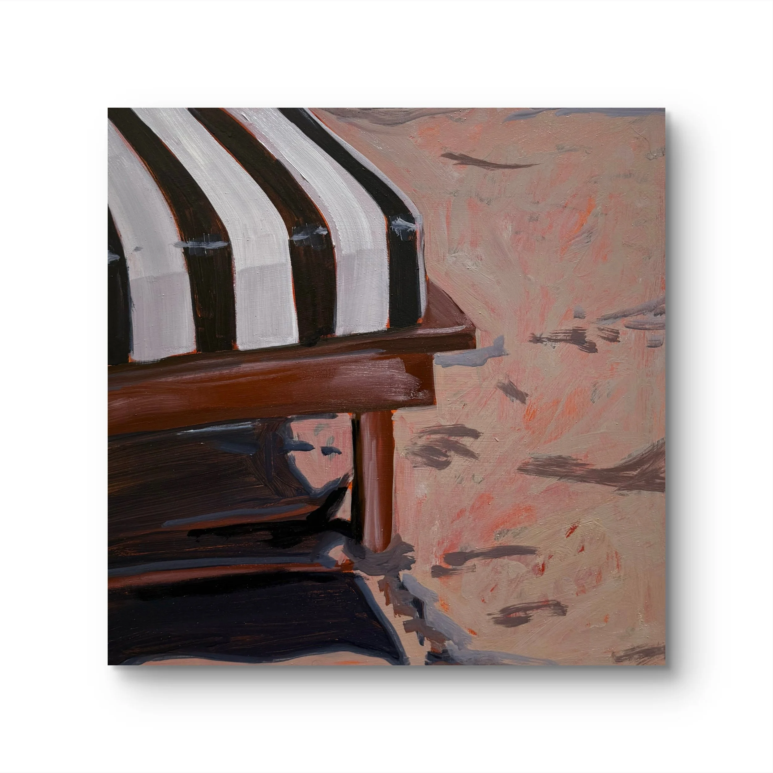 violet hour: after sun, 16 x 16", oil on cradled wood panel