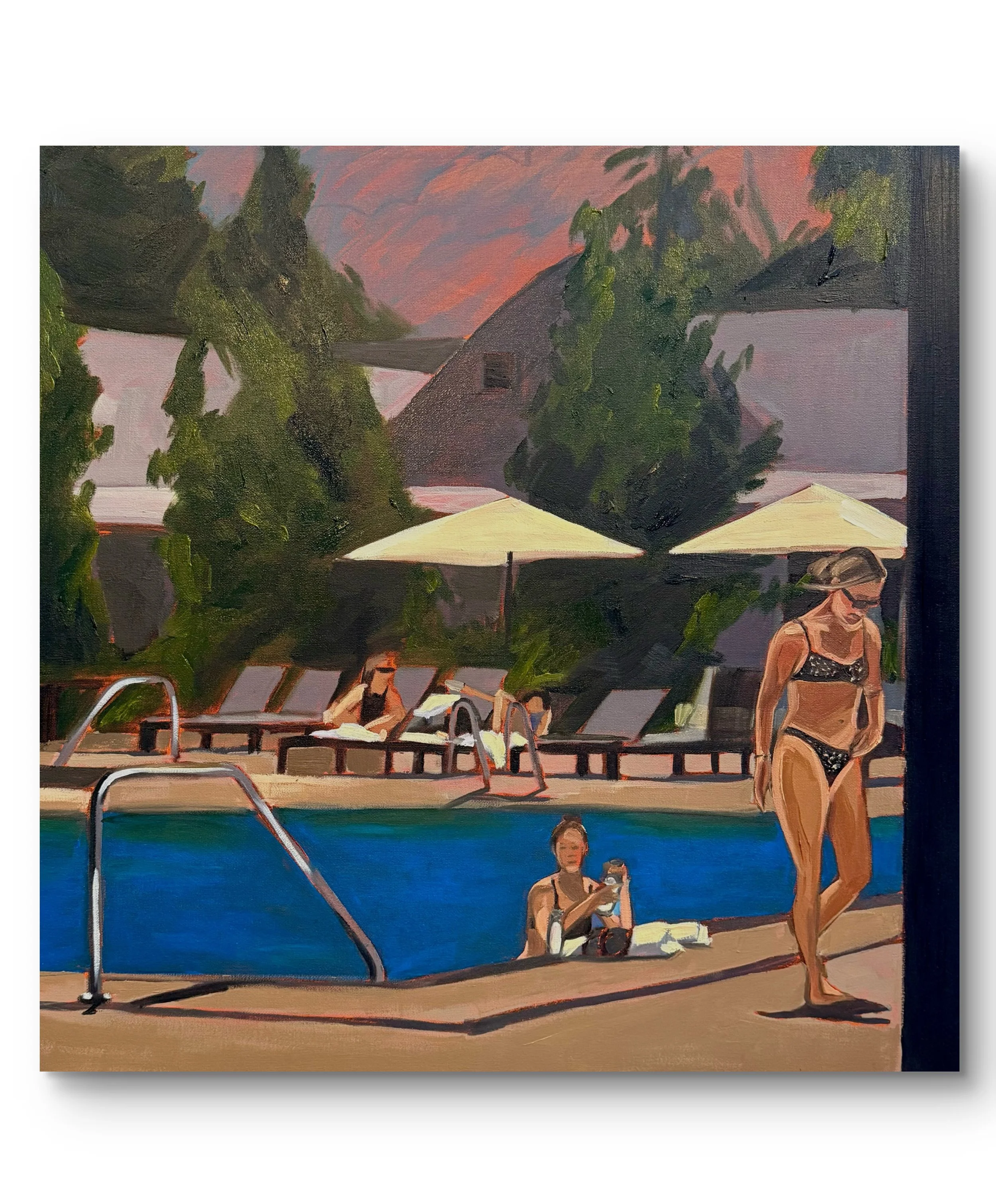 pool IV, 24 x  24", oil on canvas