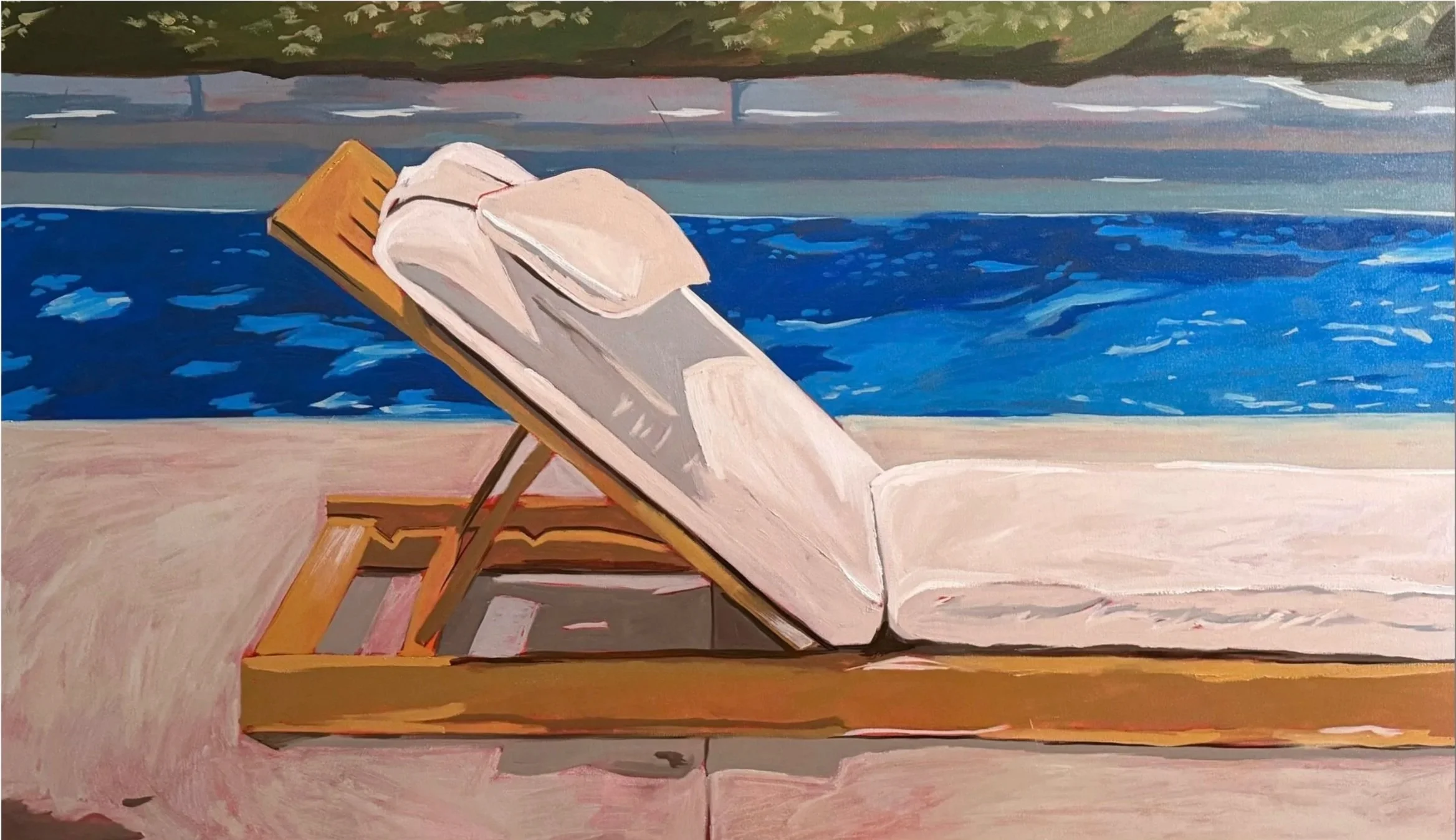 recline, 36 x 60", oil on canvas