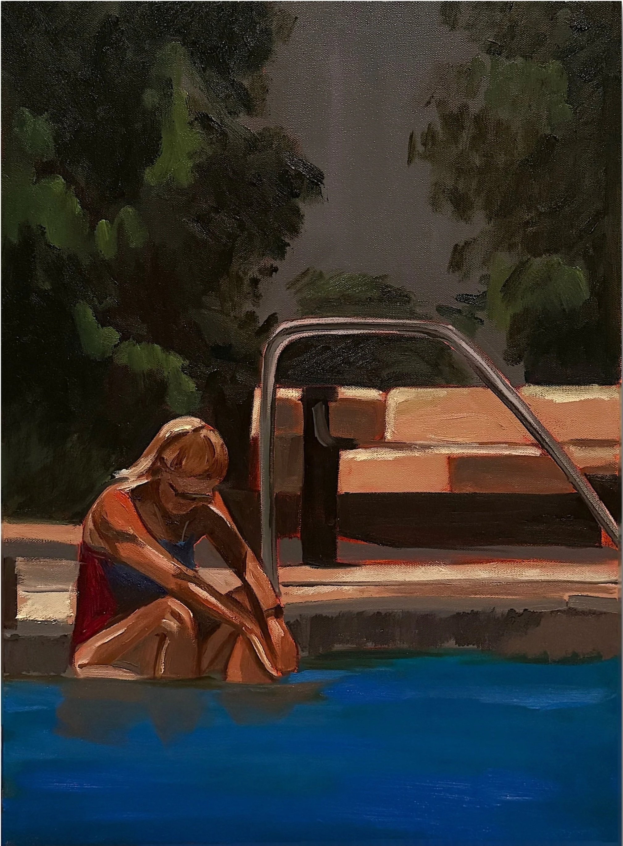 pool II, 24 x  18", oil on canvas