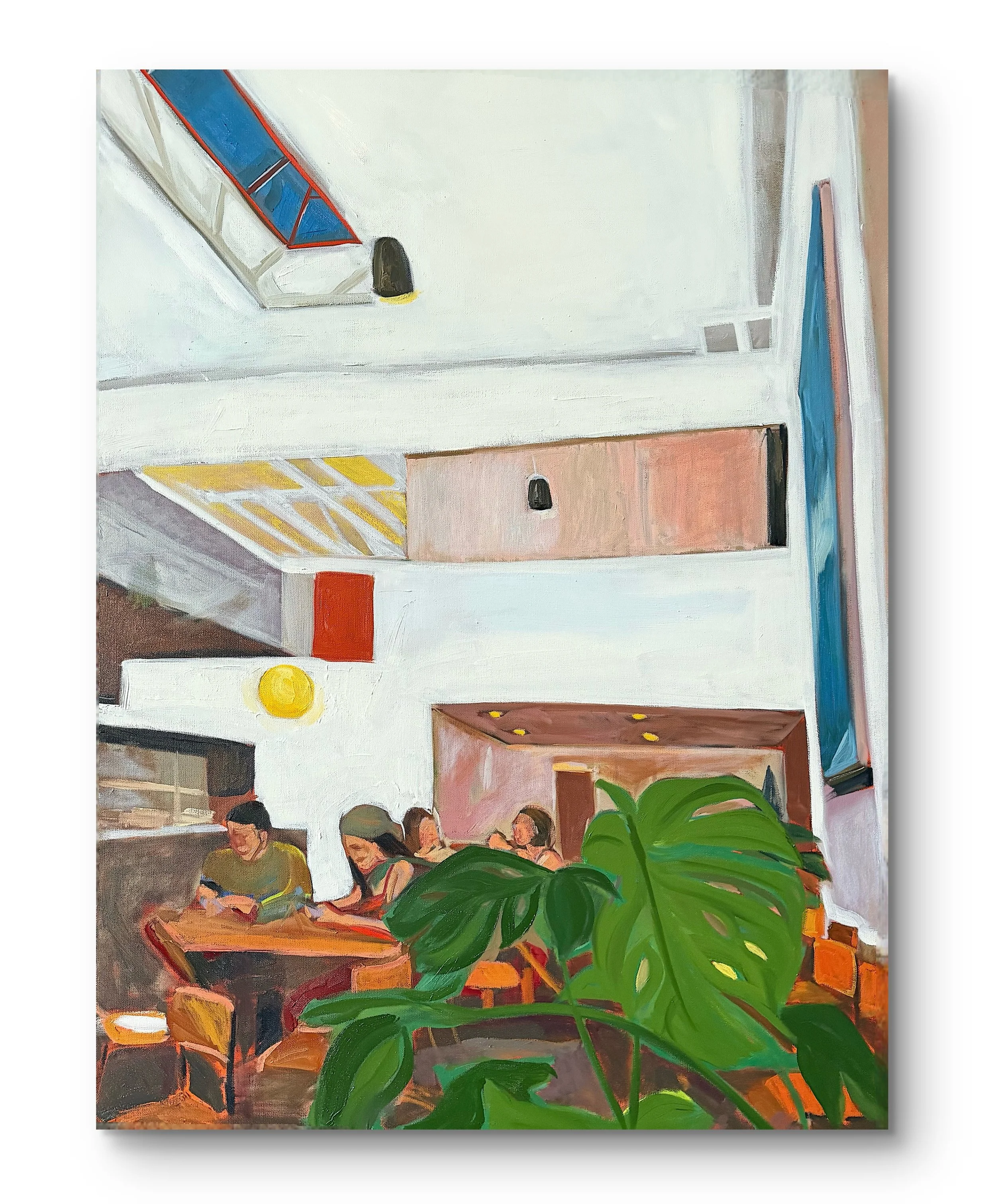 coffee date, oil on canvas, 30 x 40", 2025