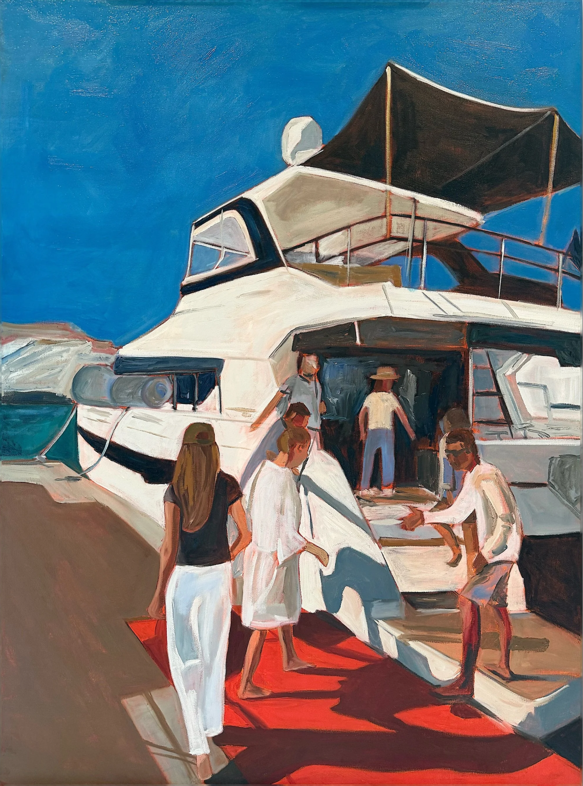 marina, 40 x 30", oil on canvas