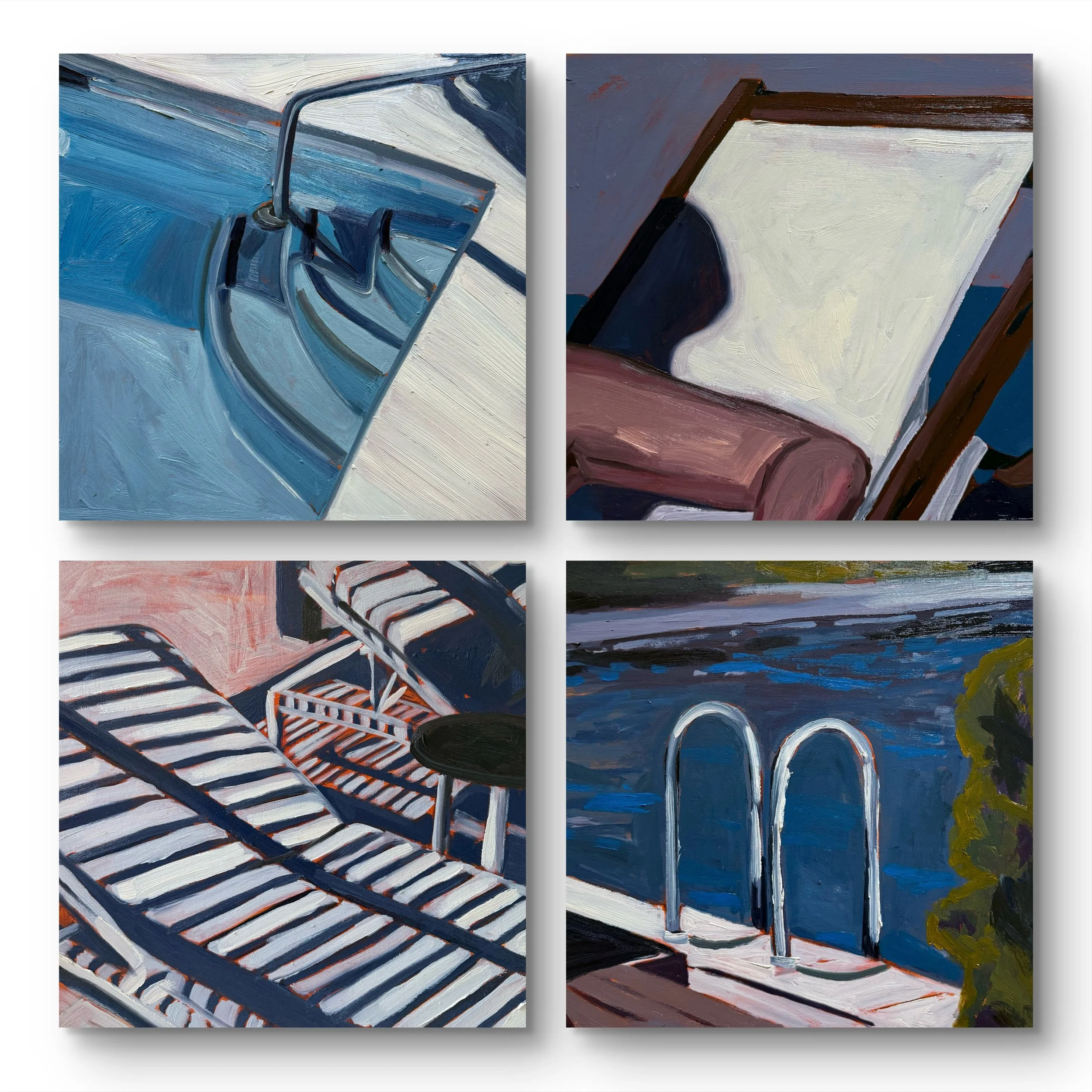 violet hour suite, 32 x 32",oil on cradled wood panels, 2026
