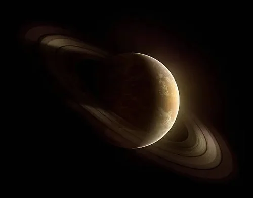 The planet Saturn