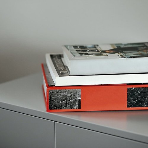 Two stacked magazines