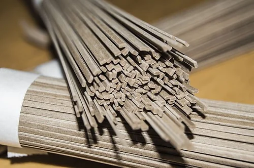 Bundle of wooden craft sticks