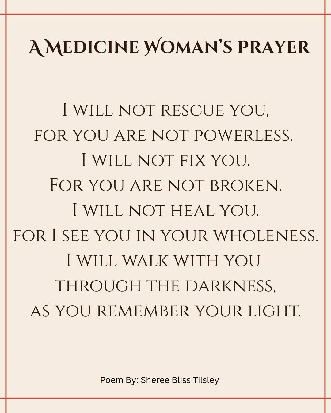 This weekend a poem found me again and this time it landed differently.

We live in a world overflowing with health enhancements, lifestyle optimization, questionable media, and now artificial intelligence. Somewhere in all of that noise, it gets eas